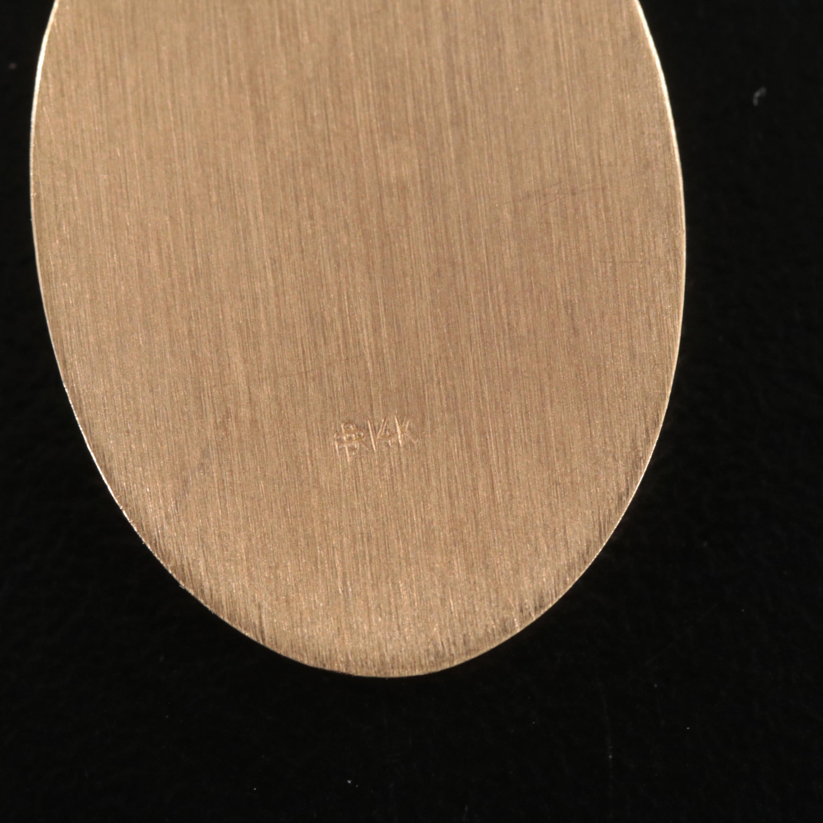 14K Saint Christopher Pendant