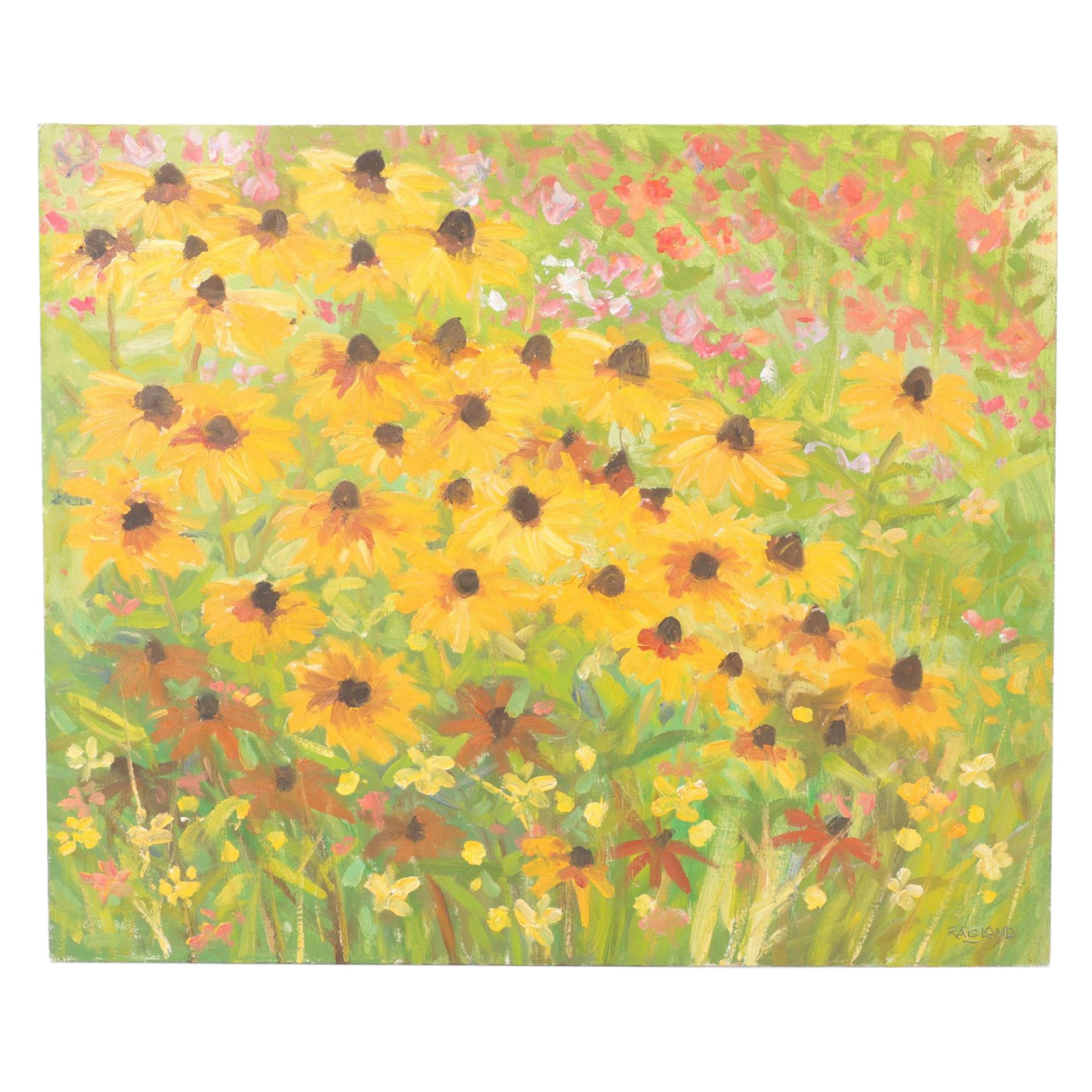 Bob Ragland Plein Air Landscape Oil Painting "Susans," 1986