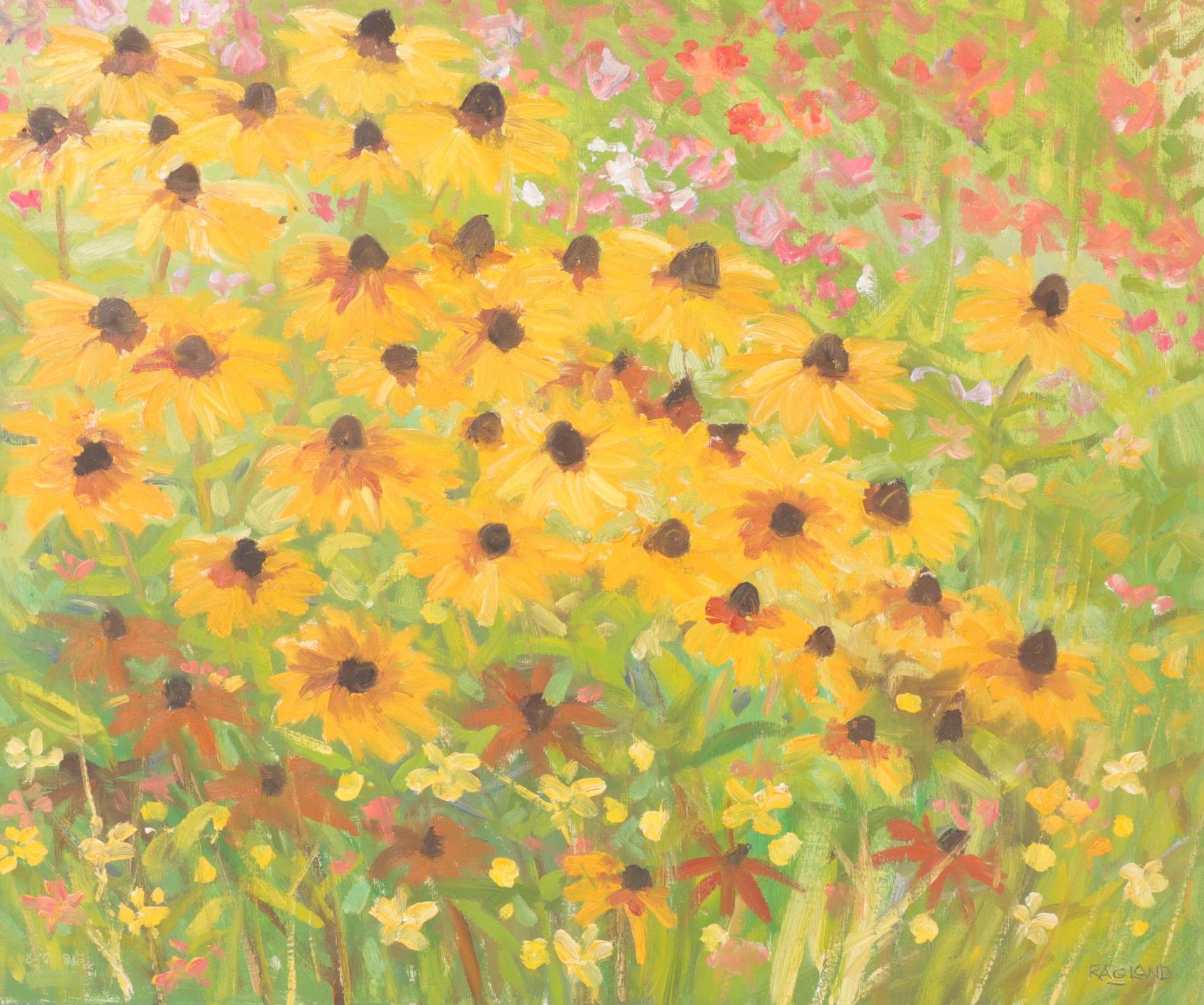 Bob Ragland Plein Air Landscape Oil Painting "Susans," 1986
