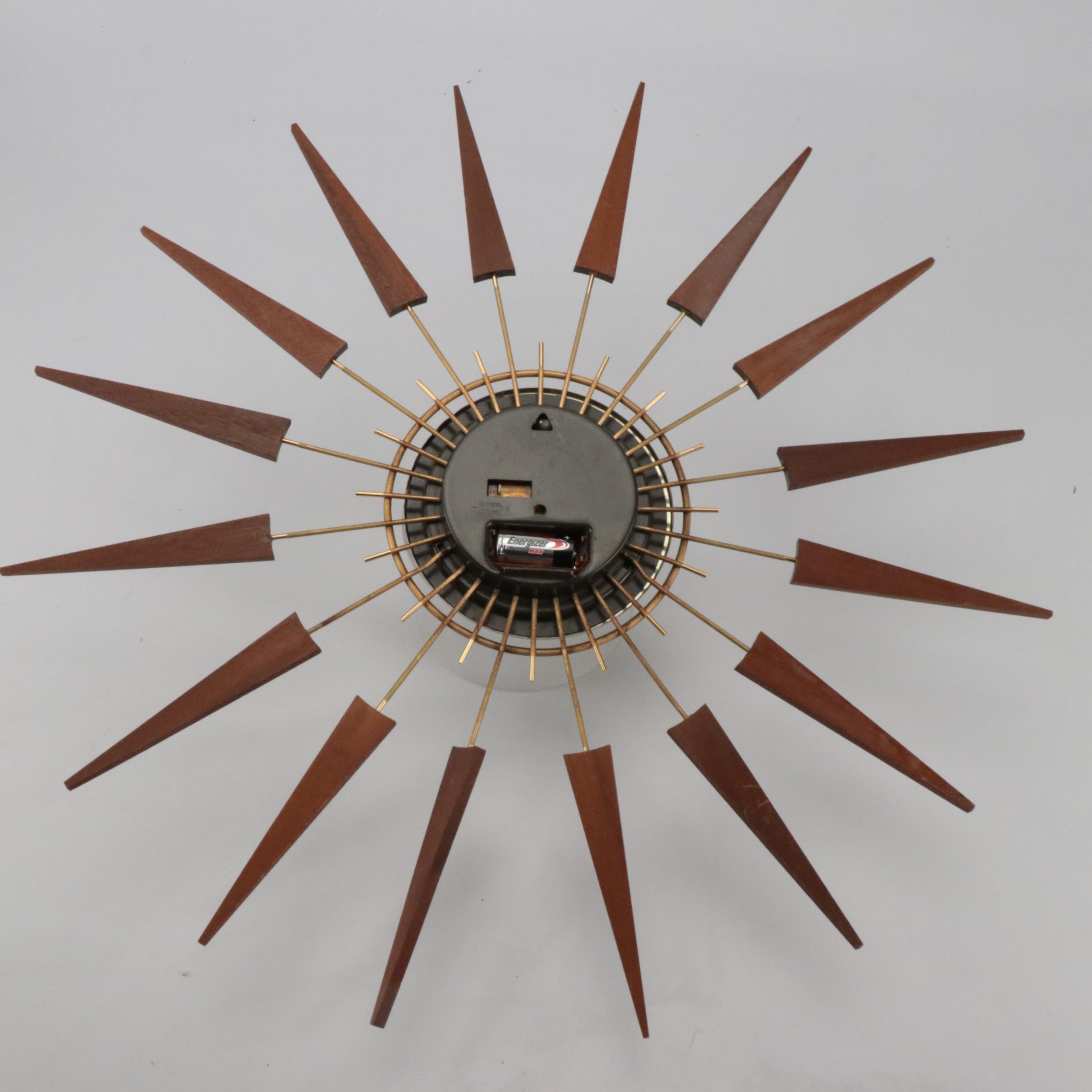 Seth Thomas Mid Century Modern Wall Clock
