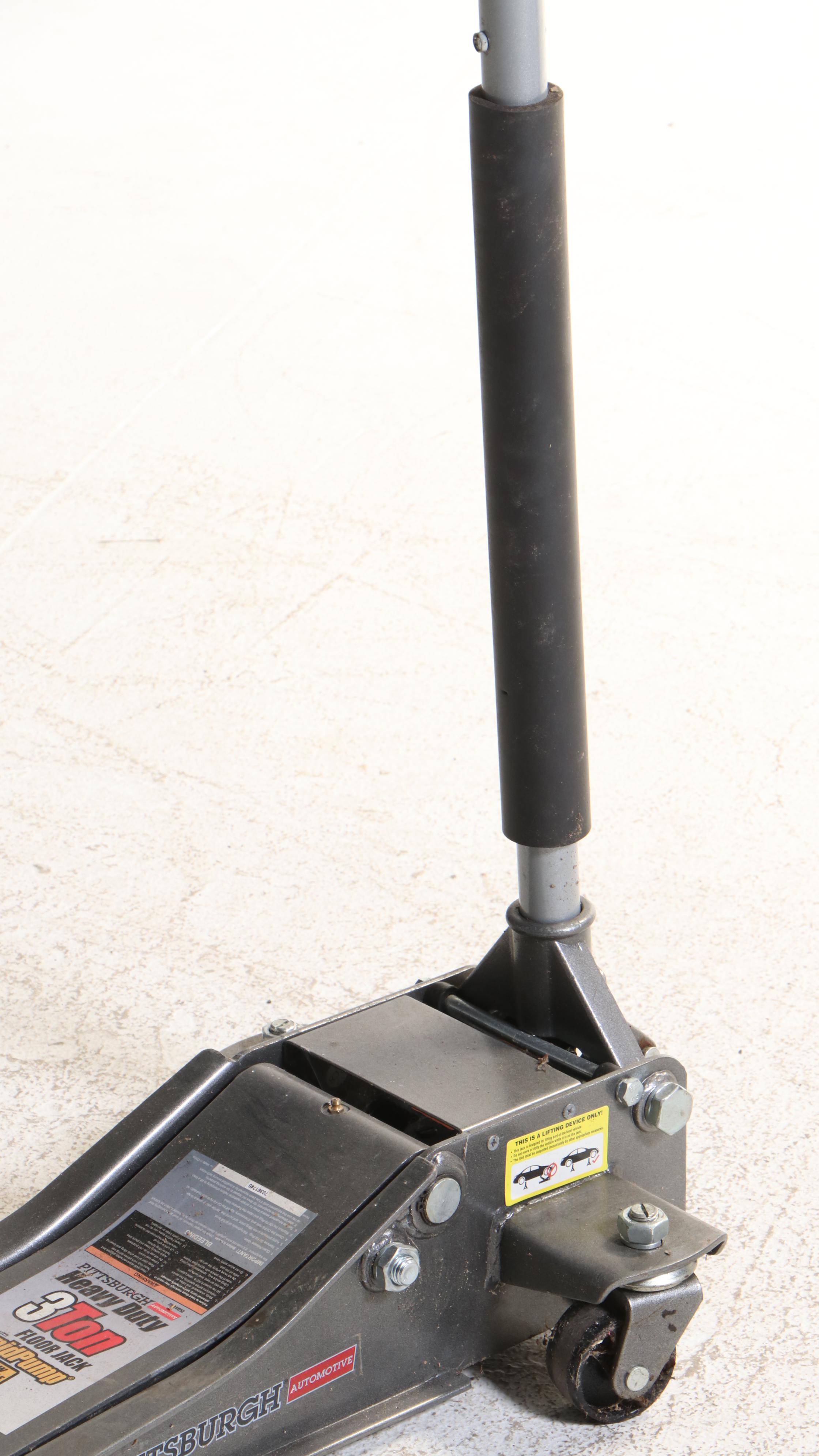 Pittsburgh 3-Ton Heavy Duty Low Profile Pump Floor Jack