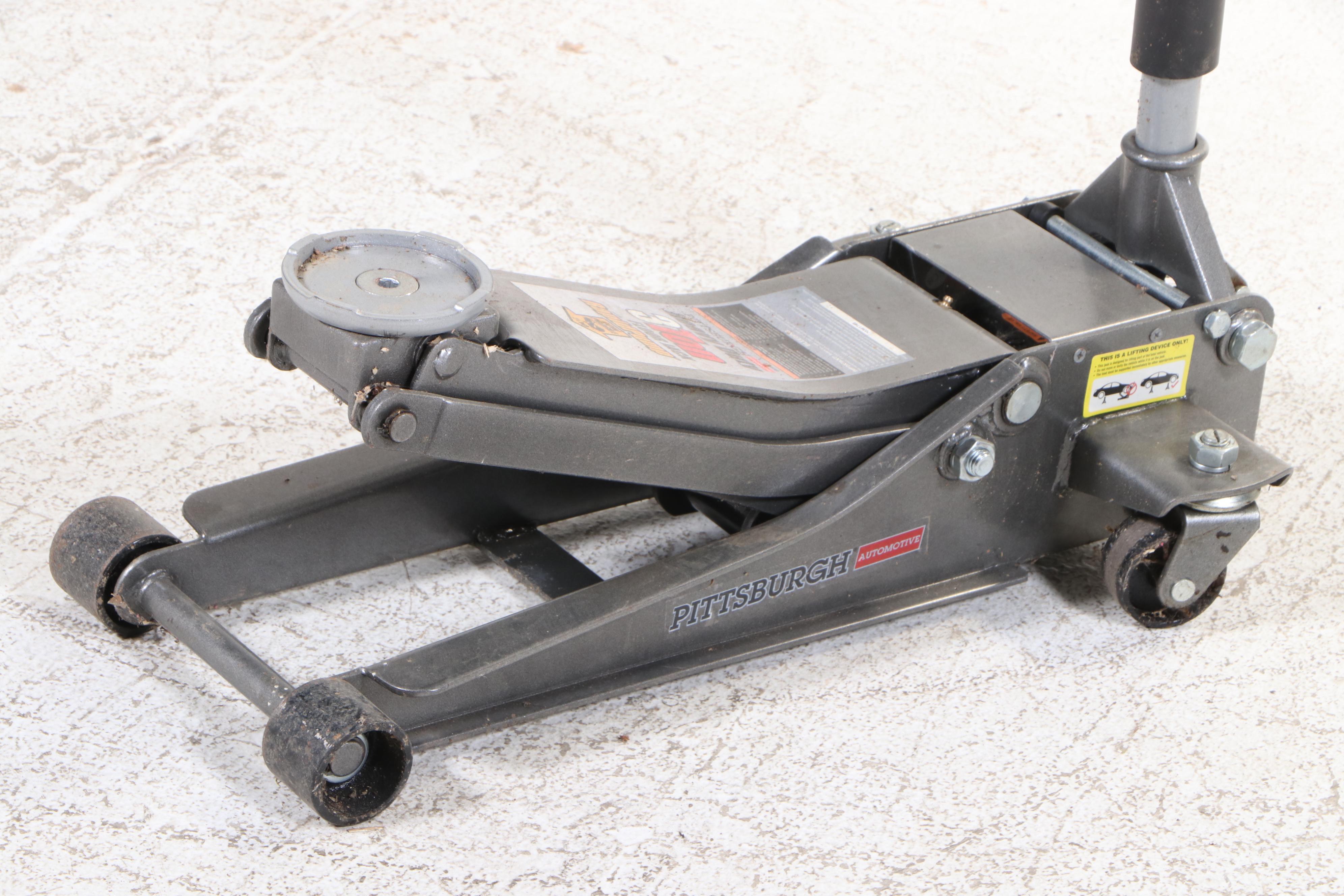 Pittsburgh 3-Ton Heavy Duty Low Profile Pump Floor Jack
