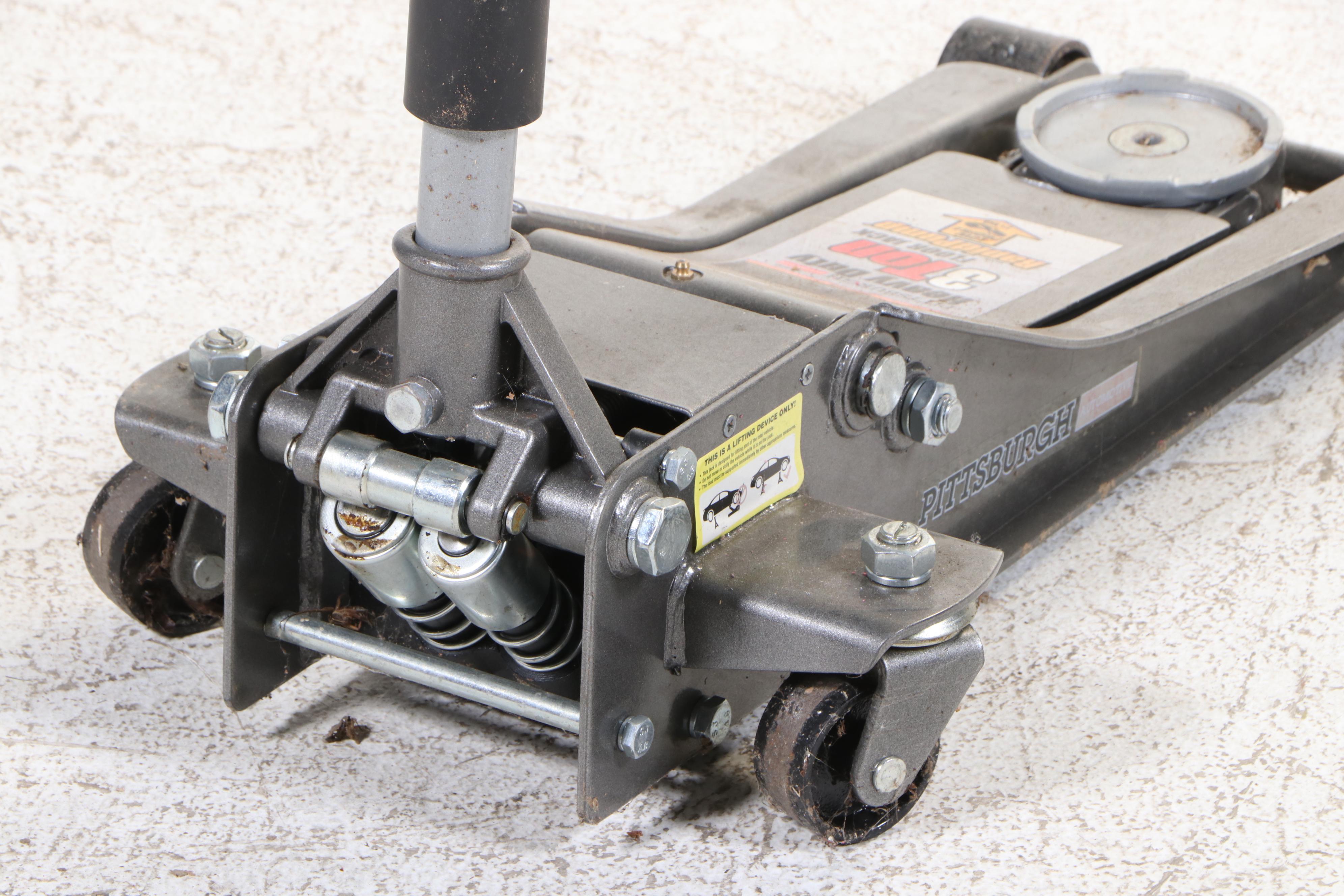 Pittsburgh 3-Ton Heavy Duty Low Profile Pump Floor Jack