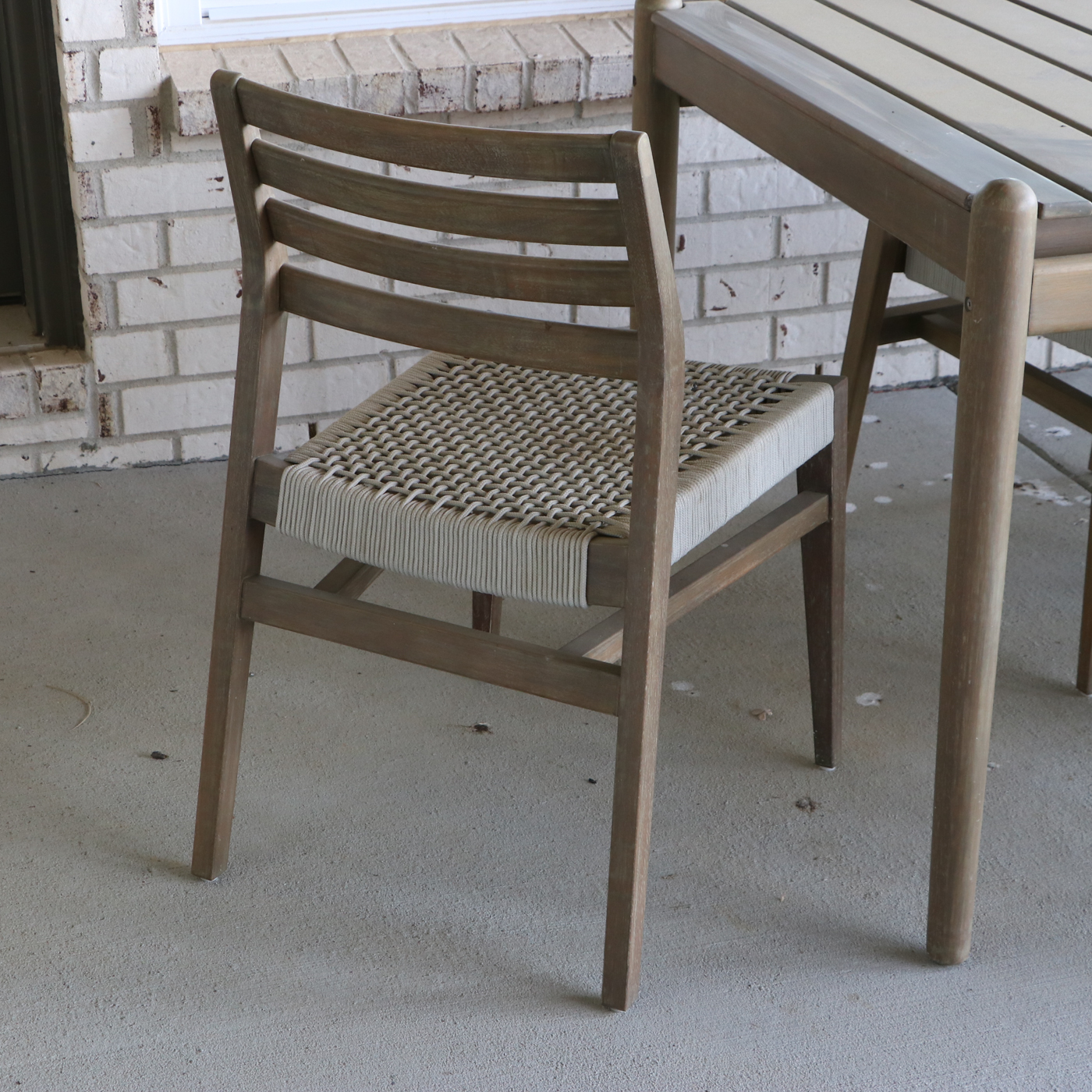 Four Hands "Rosen" Outdoor Dining Table with Six "Audra" Dining Chairs