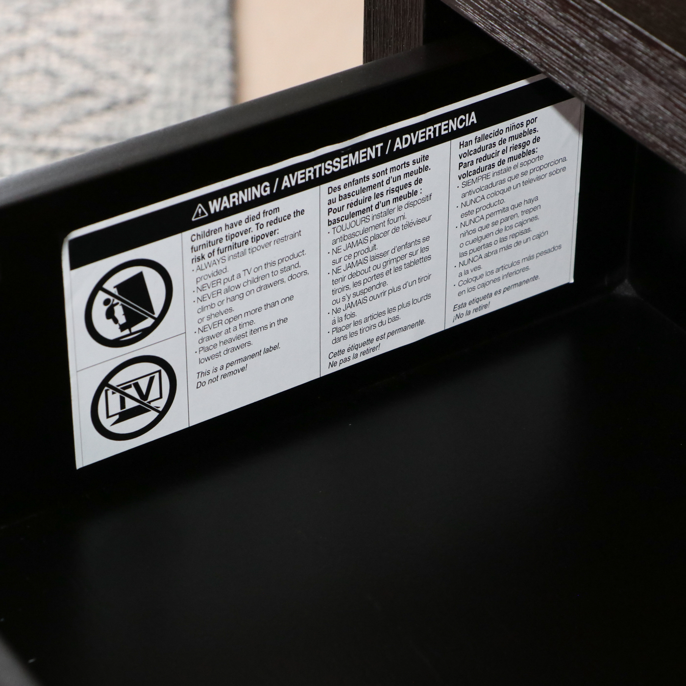 Pair of Crate & Barrel "Keane" Espresso Wood Charging Nightstands