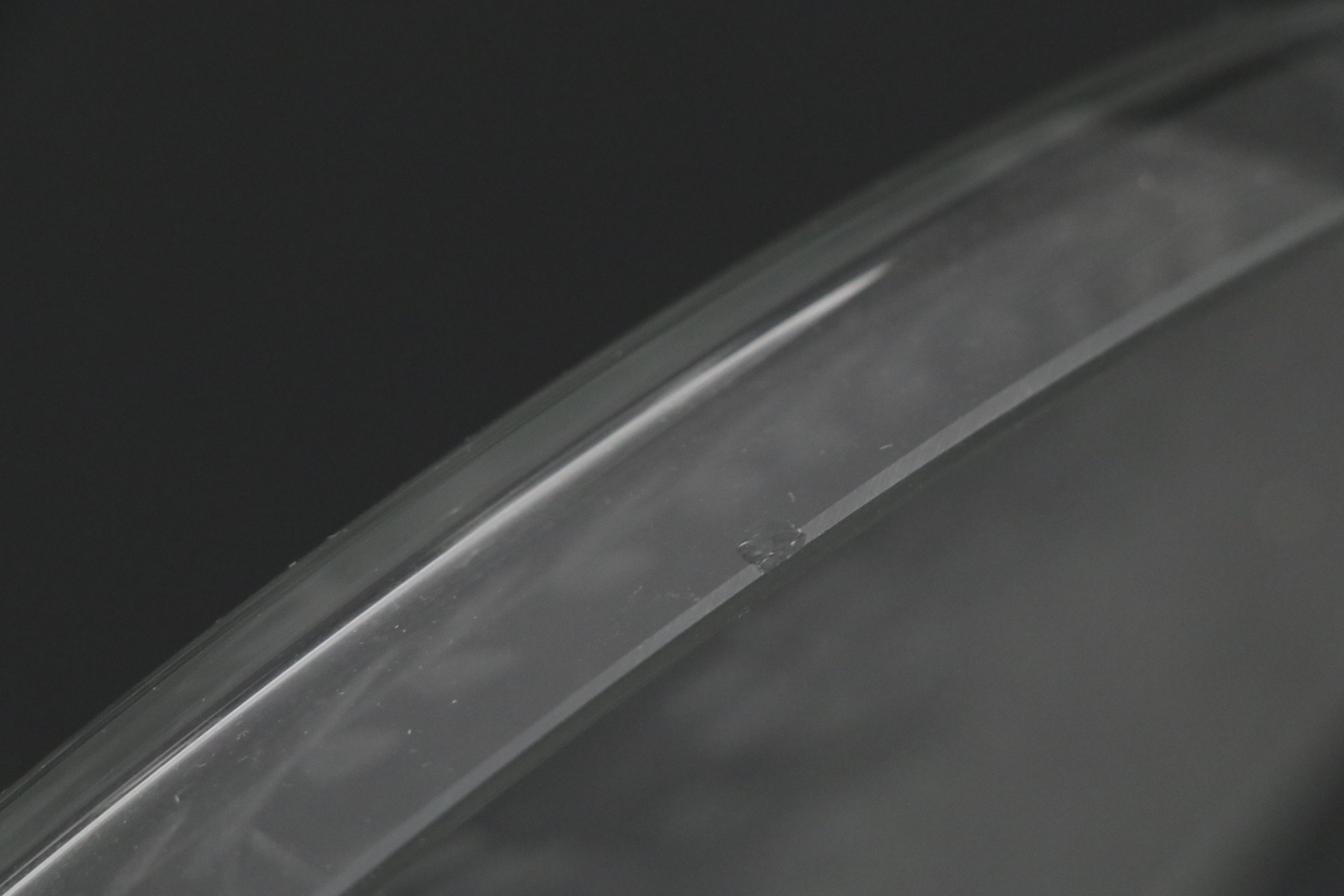 Floral Cut Glass Decanter, Vase, and Platter, 20th Century