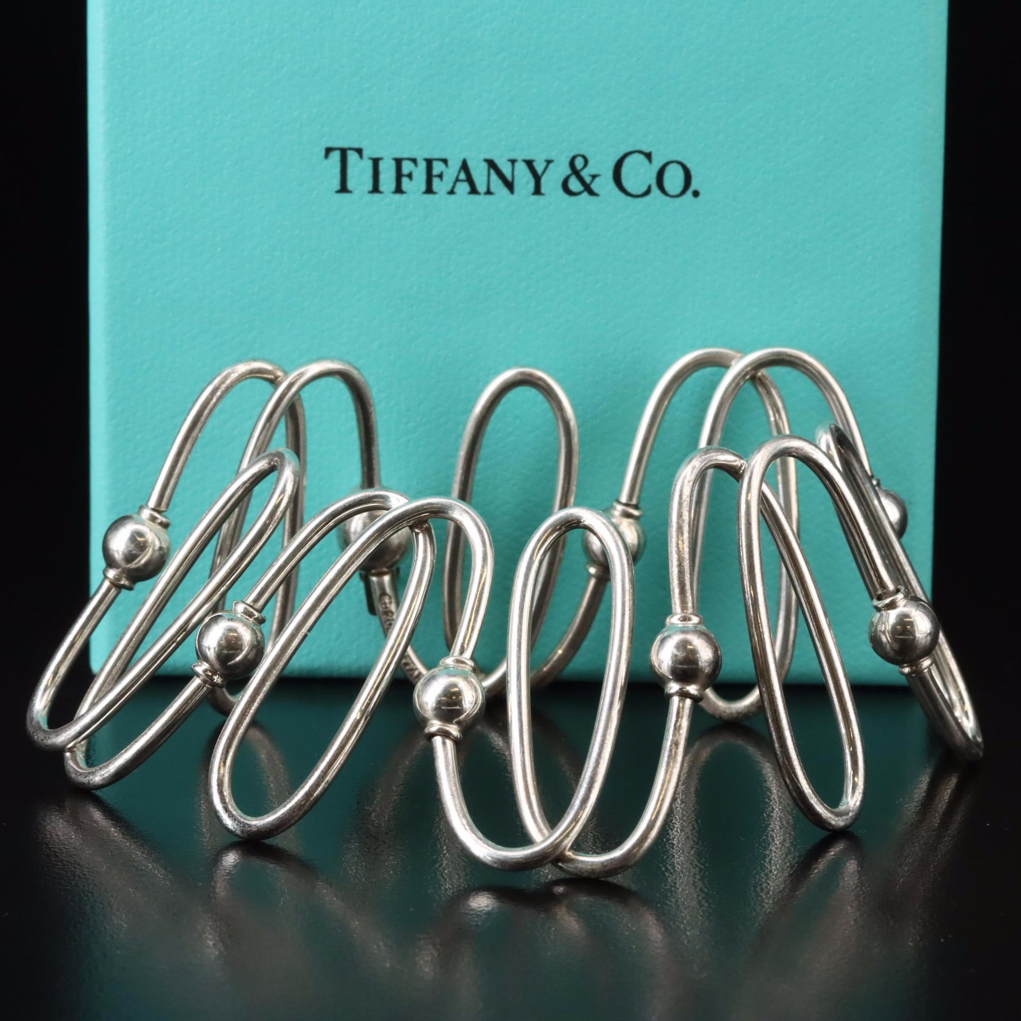 Tiffany & Co. Millennium 2000 Sterling Spiral Link Bracelet