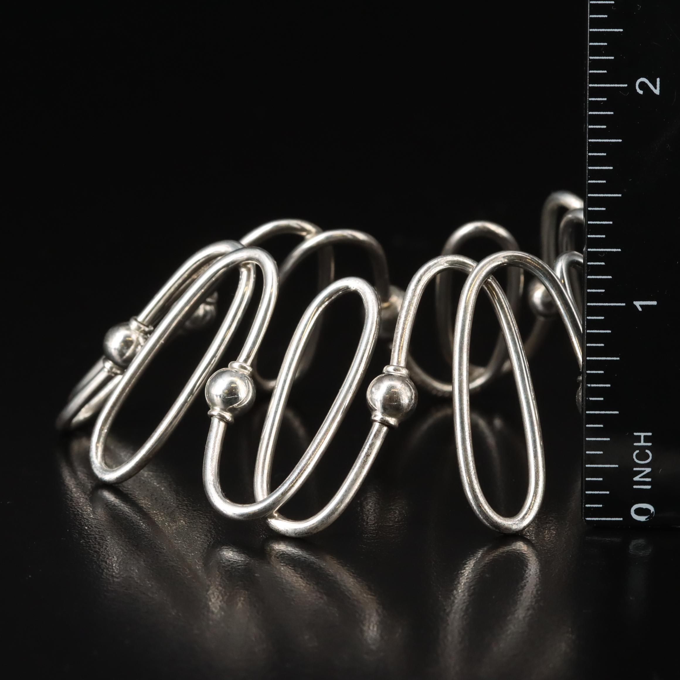 Tiffany & Co. Millennium 2000 Sterling Spiral Link Bracelet