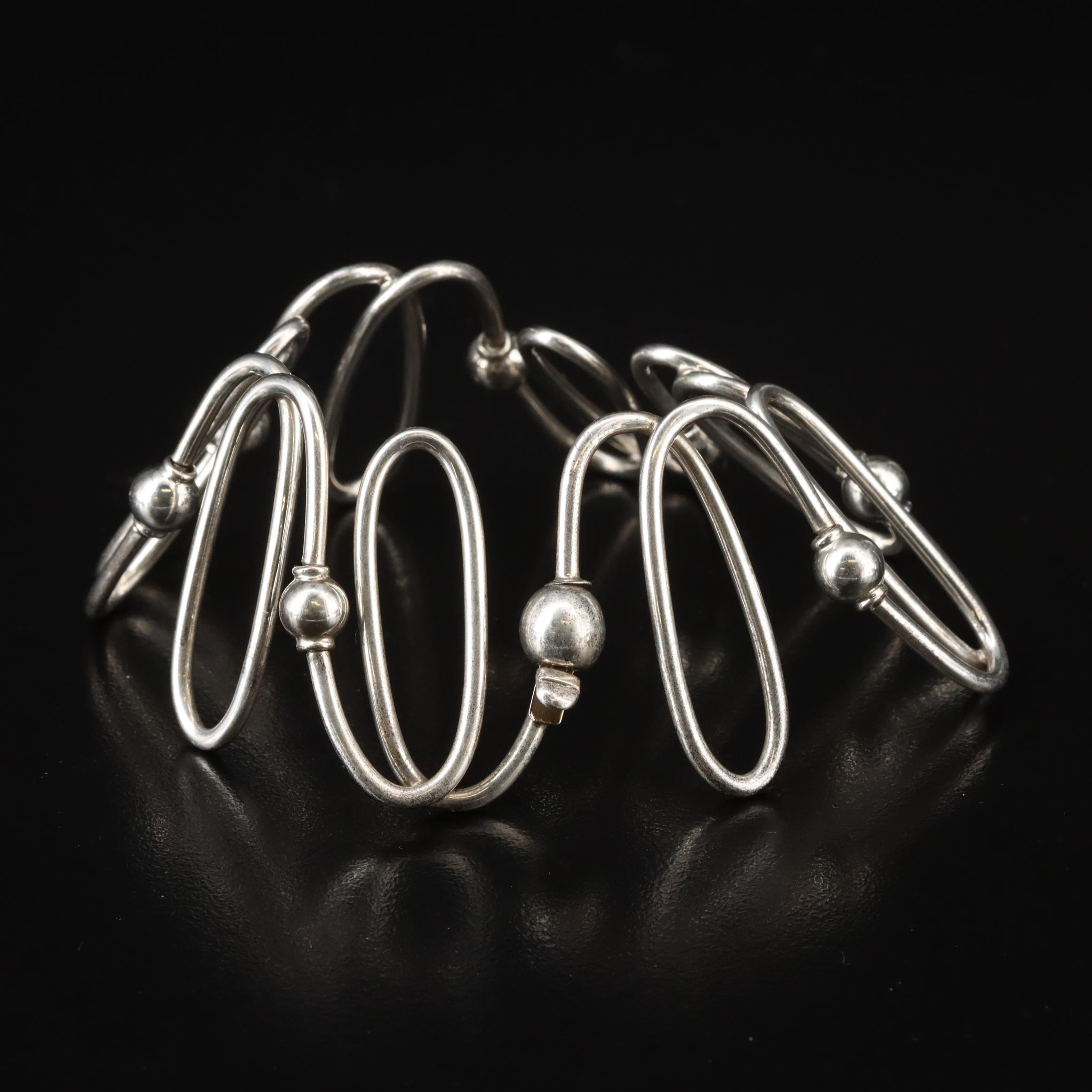 Tiffany & Co. Millennium 2000 Sterling Spiral Link Bracelet