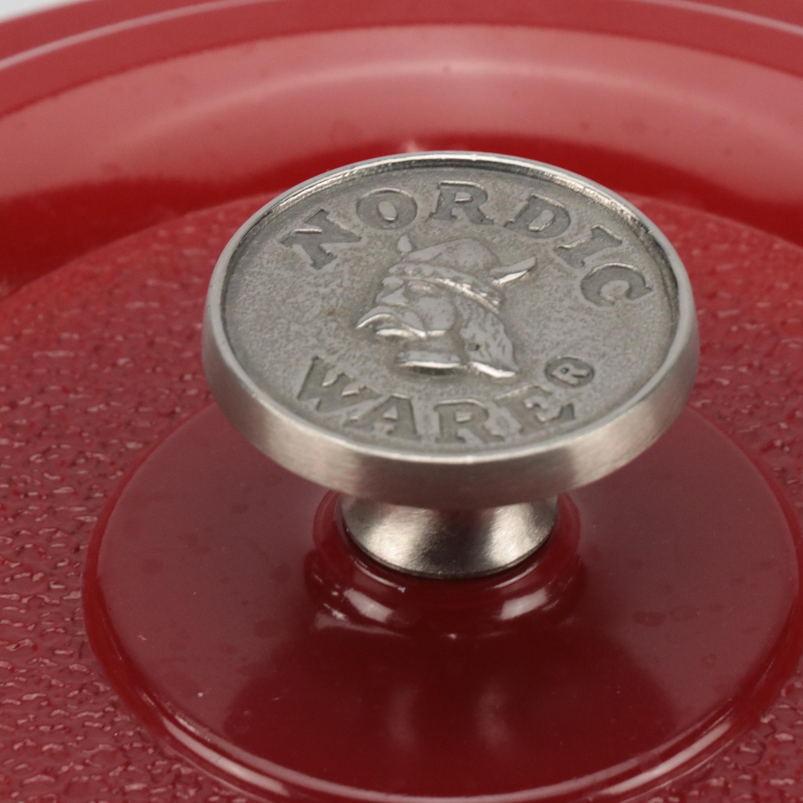 Nordic Ware Enameled Cast Aluminum Dutch Ovens with Other Stoneware Soup Bowls