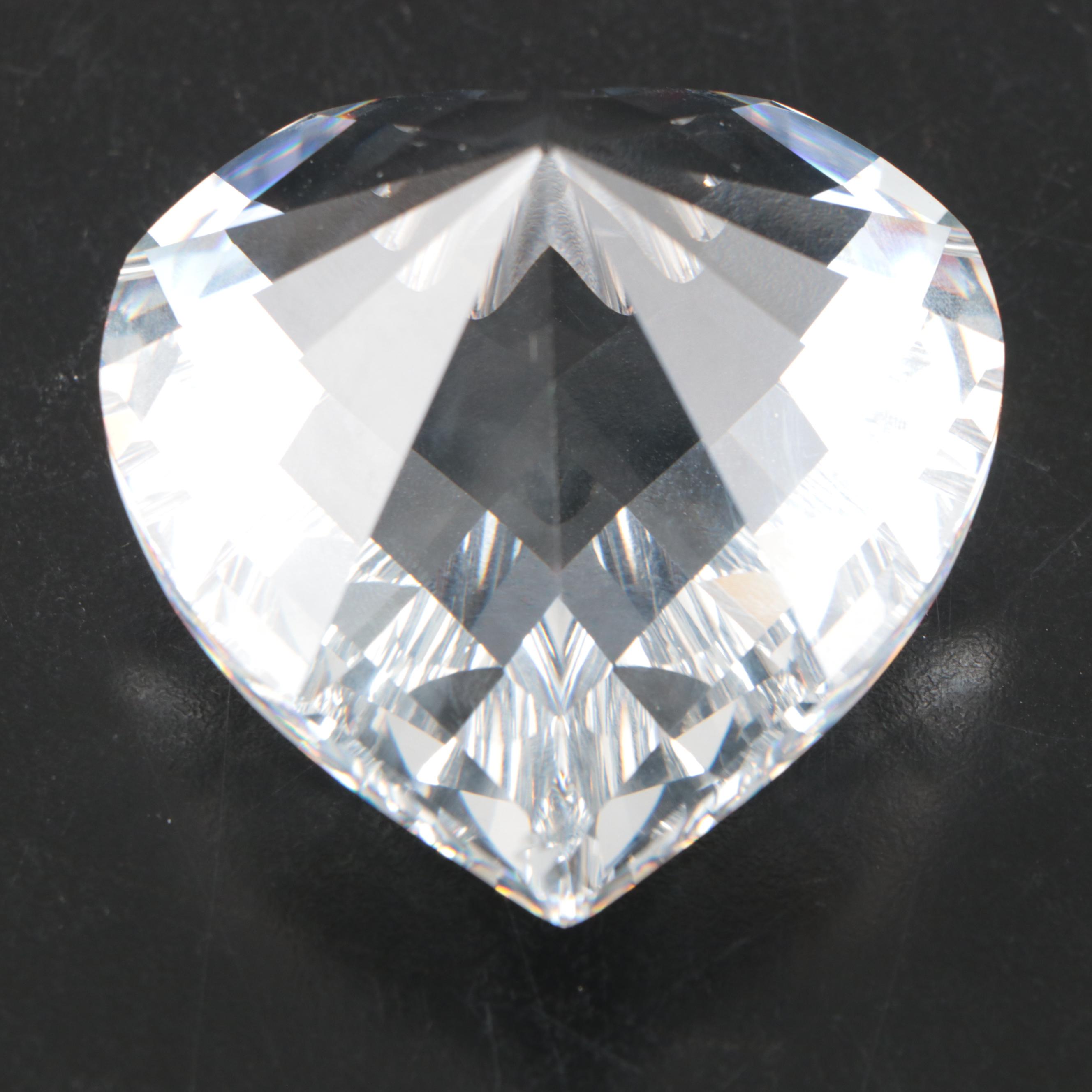 Swarovski Crystal Heart Paperweight with More Crystal Paperweights