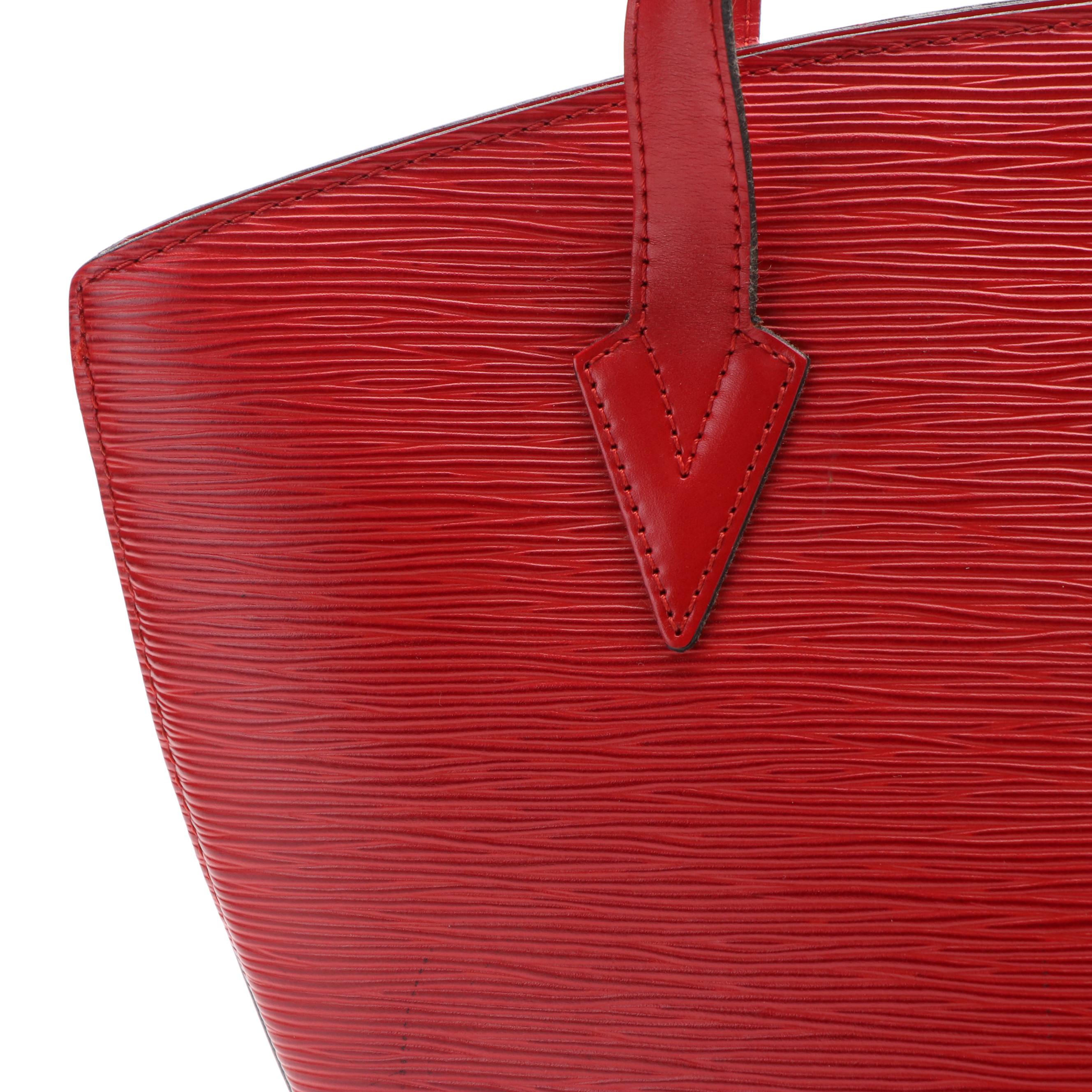Louis Vuitton Saint Jacques GM Red Epi Leather Shopping Bag