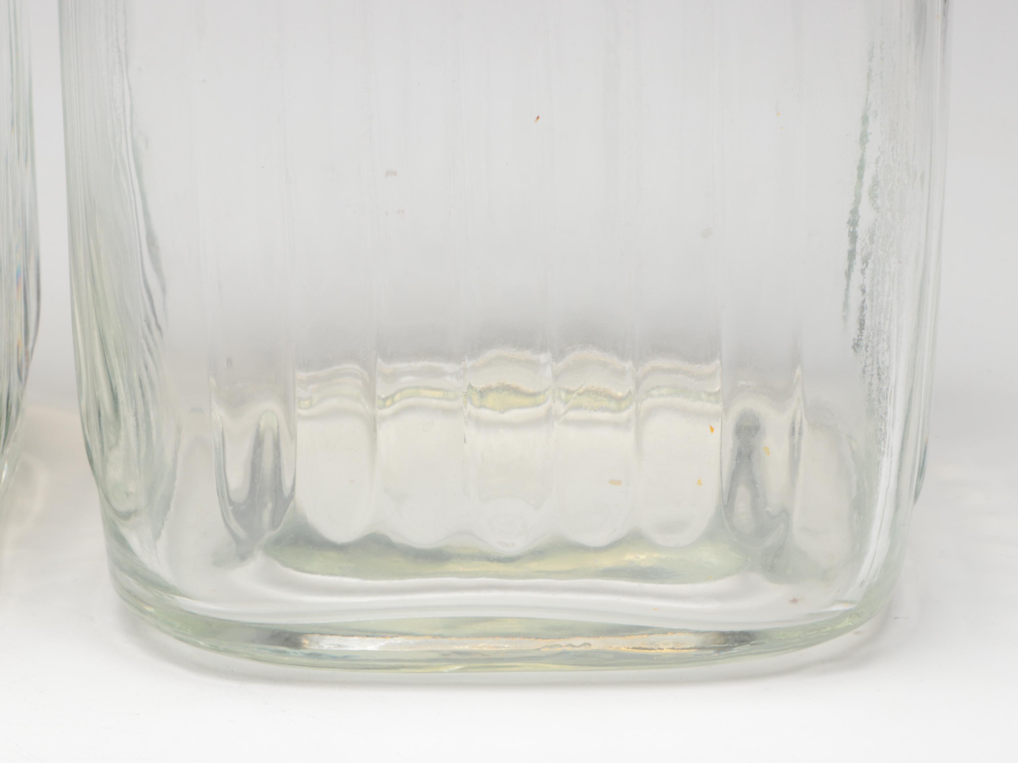 Yellow Top Glass Food Canister Set