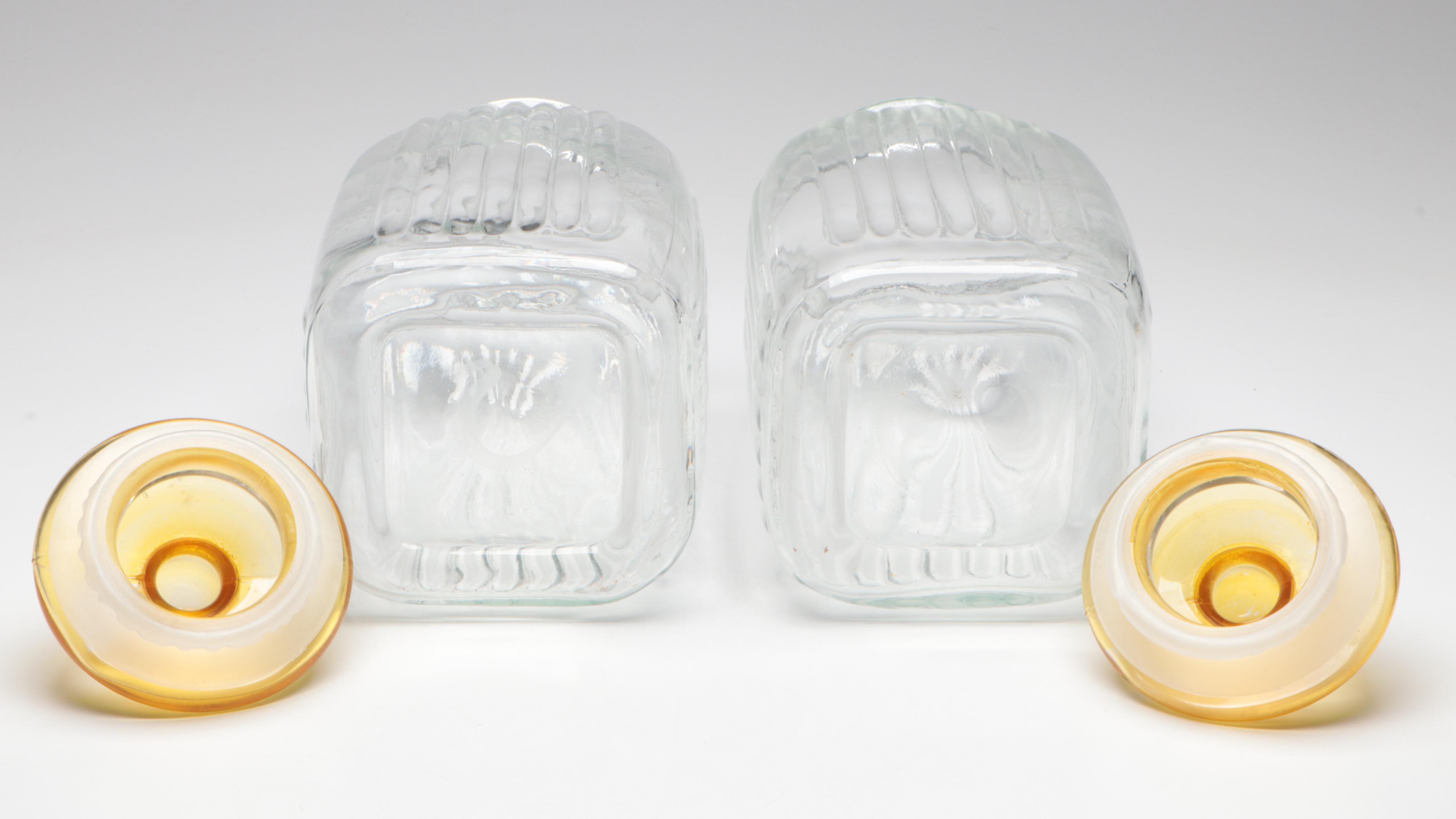 Yellow Top Glass Food Canister Set