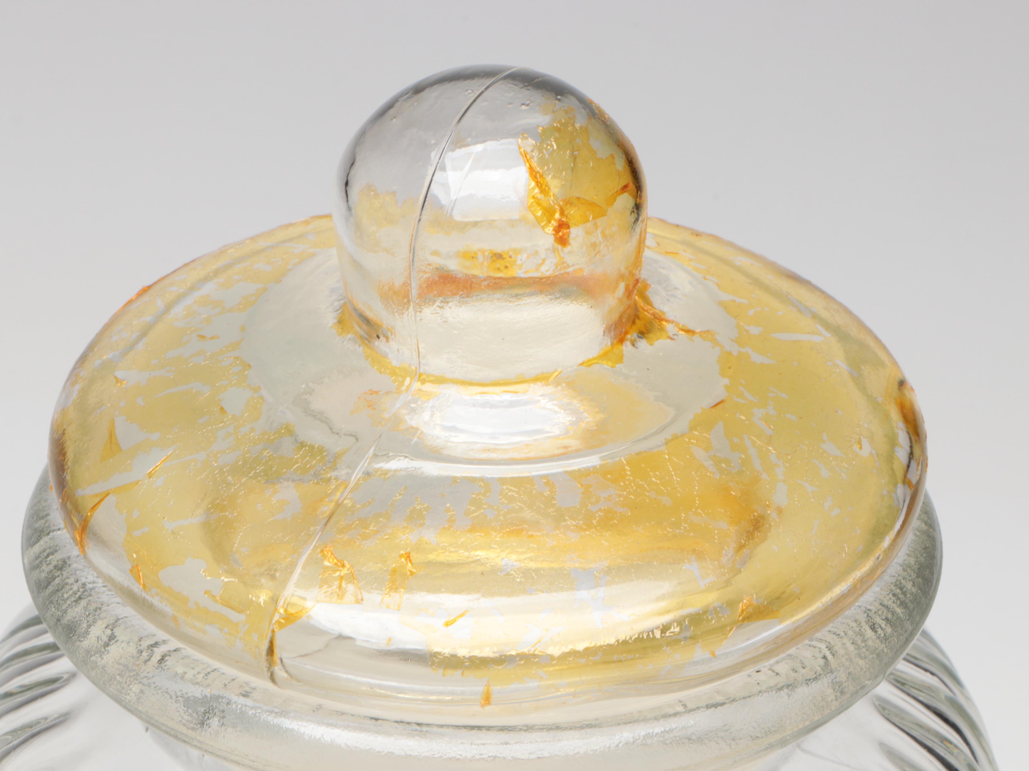 Yellow Top Glass Food Canister Set