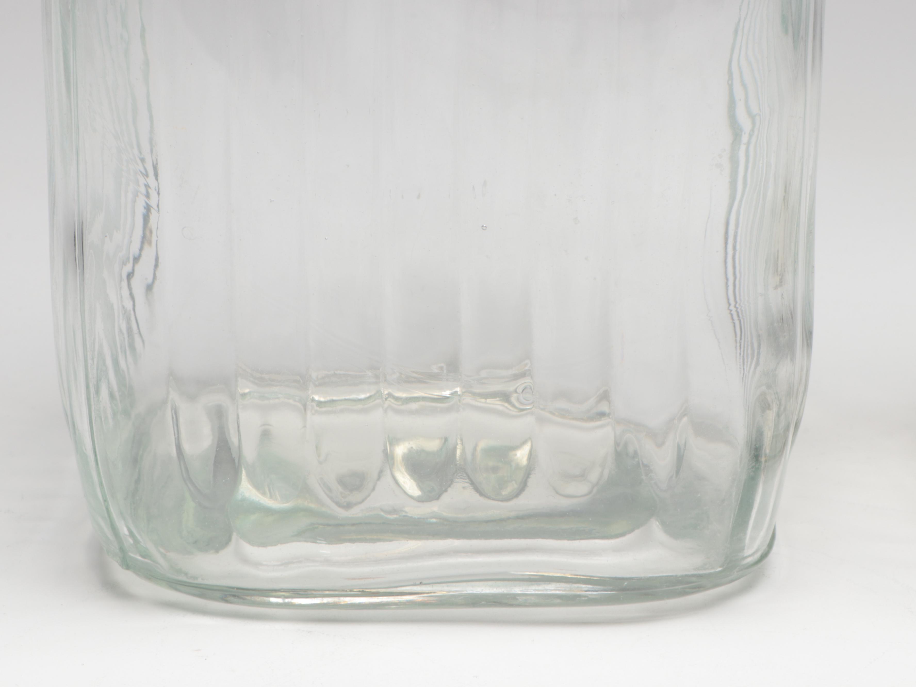 Yellow Top Glass Food Canister Set