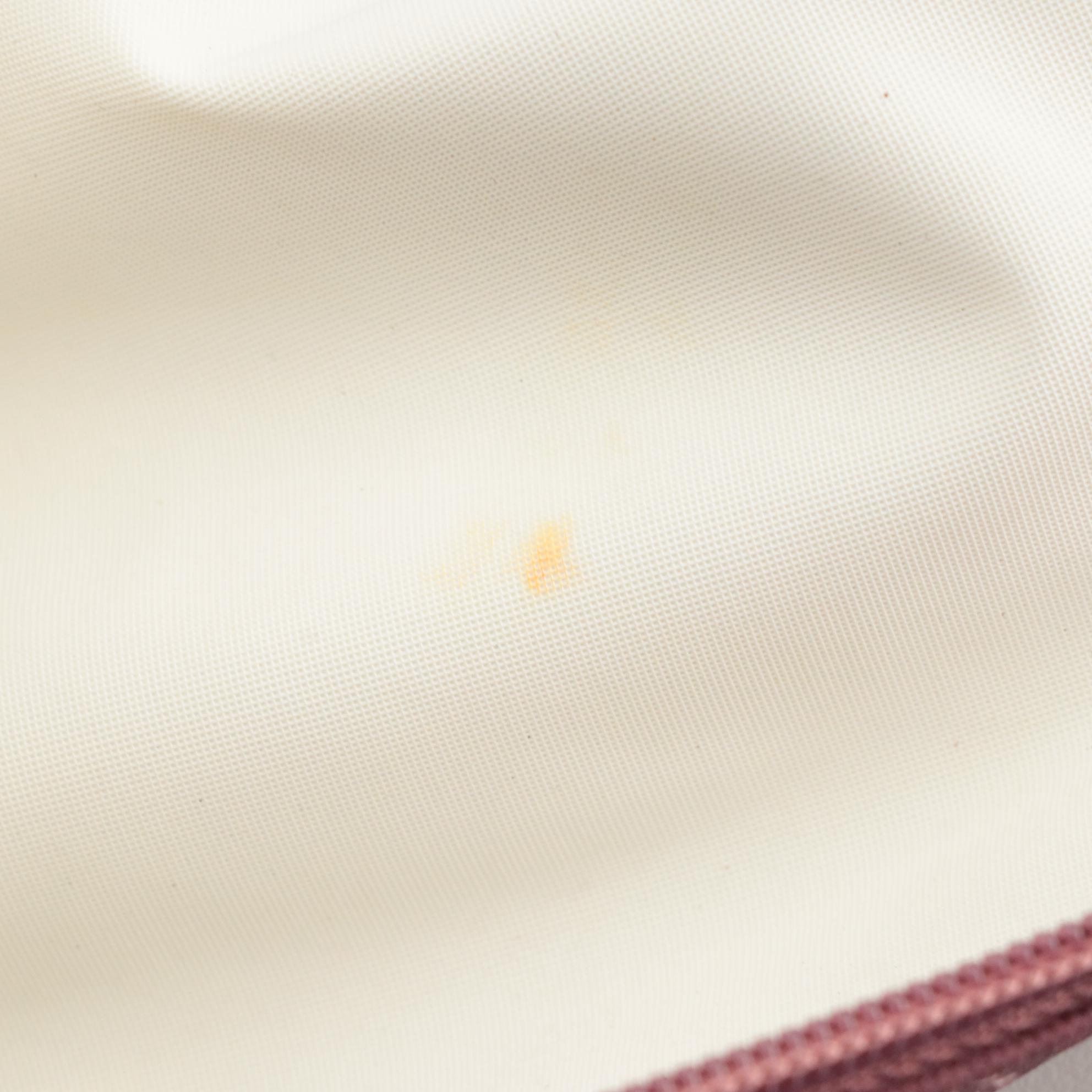 Longchamp Le Pliage Short Handle Medium Tote in Fig Nylon/Brown Leather