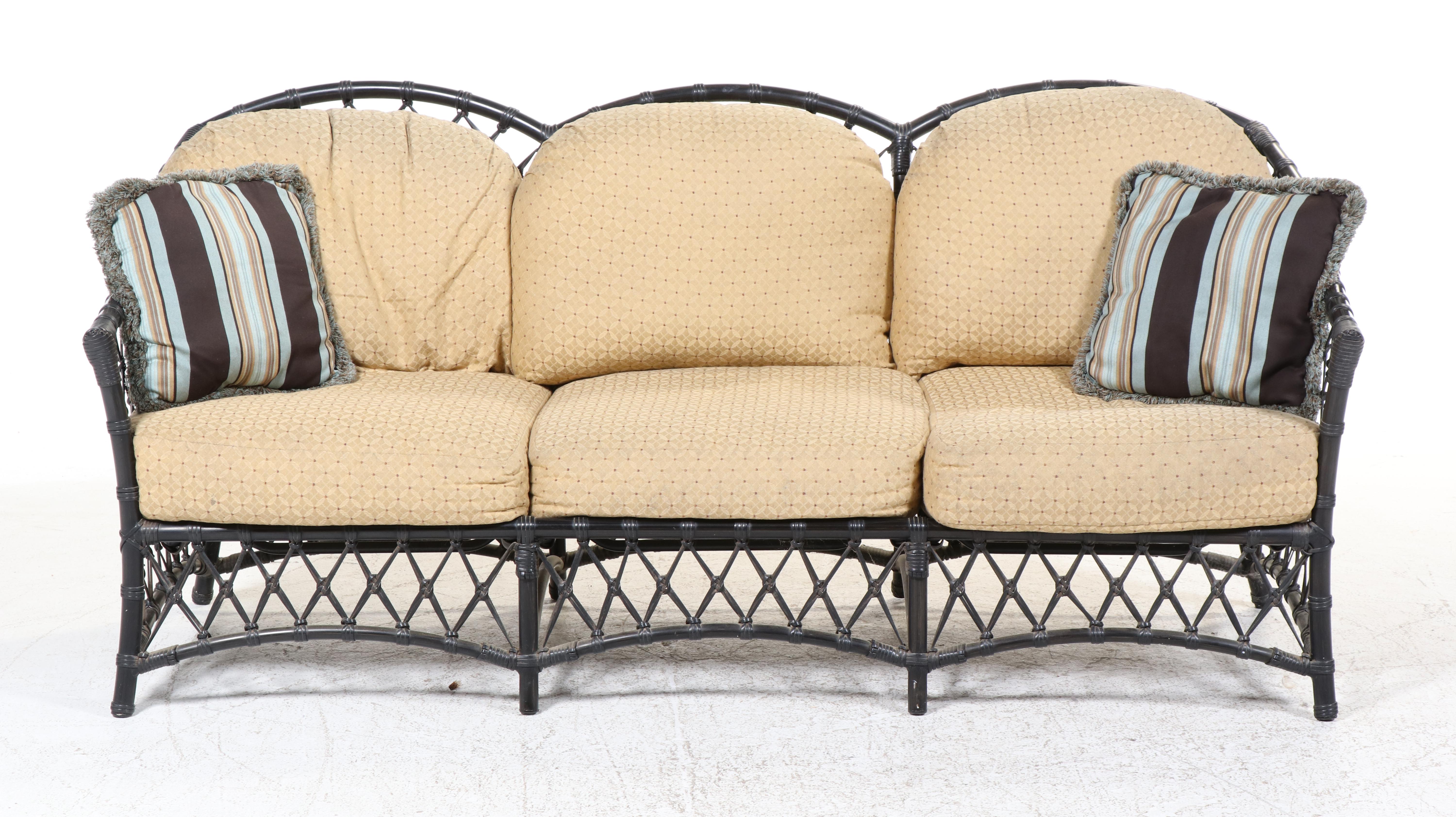 Five-Piece Bamboo Patio Lounge Seating