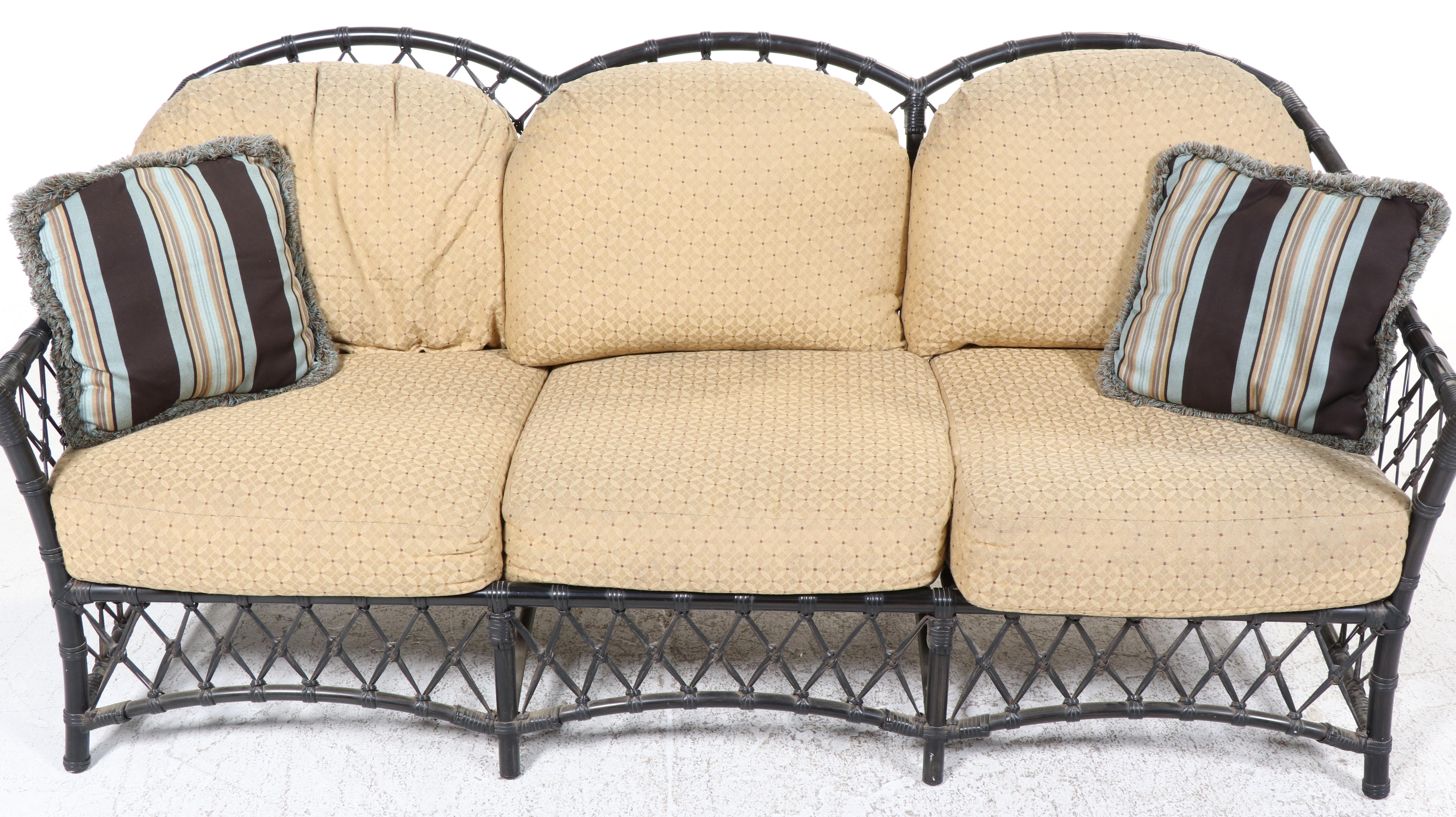 Five-Piece Bamboo Patio Lounge Seating