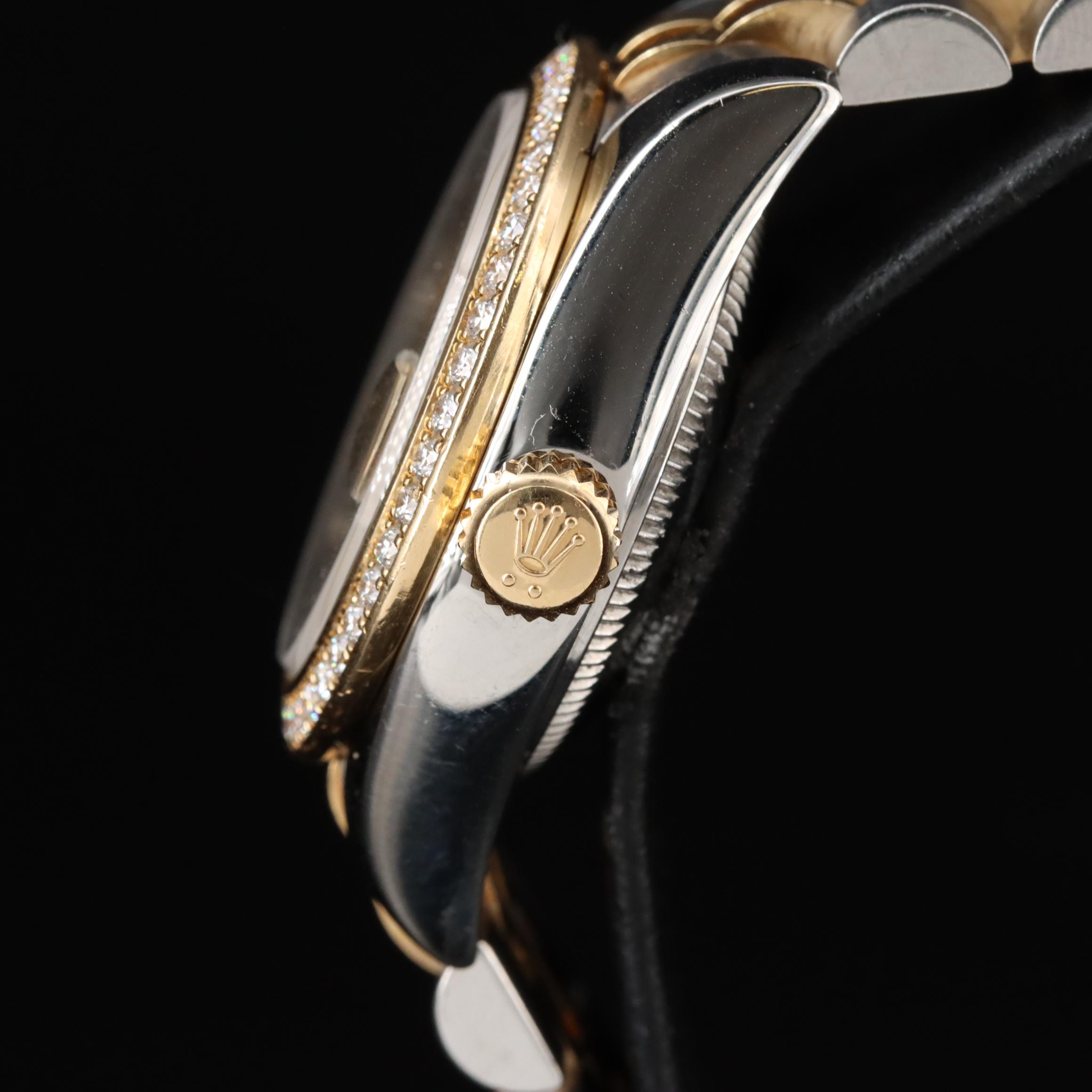 Rolex Factory Diamond Dial and Bezel Datejust Watch