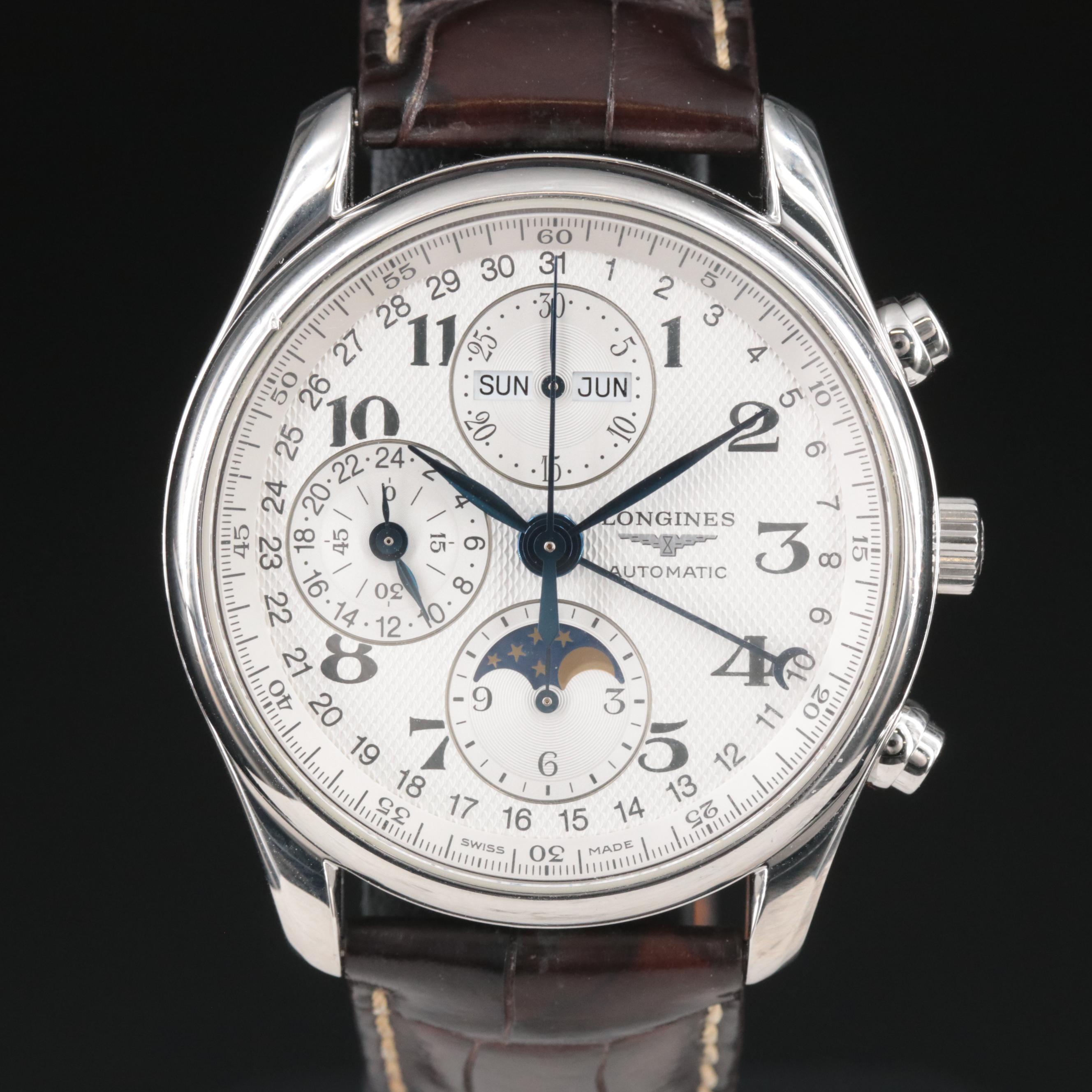 Longines Master Collection Moonphase 40MM Steel Automatic Watch