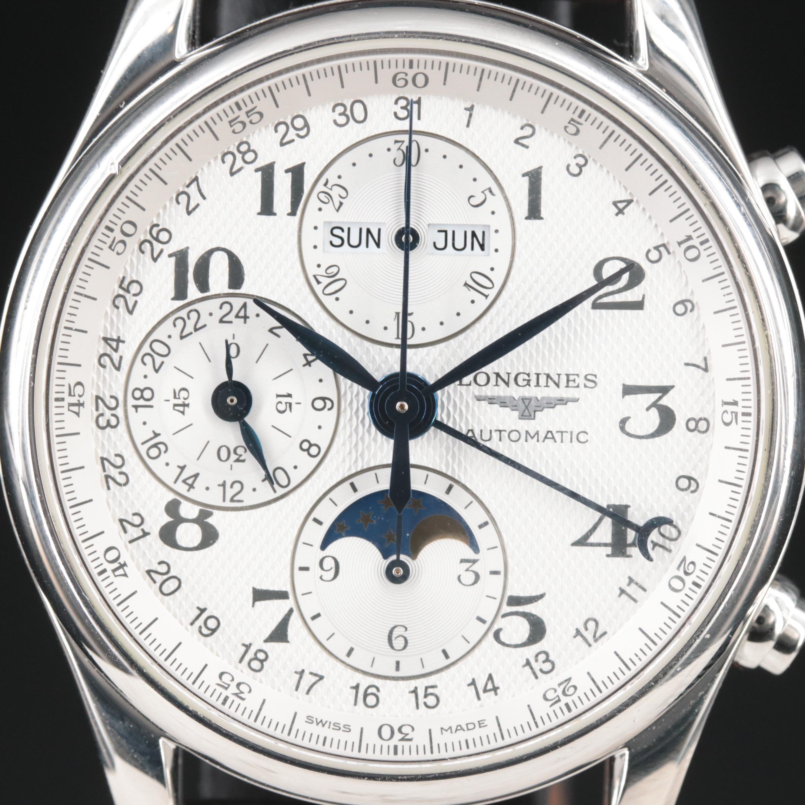 Longines Master Collection Moonphase 40MM Steel Automatic Watch