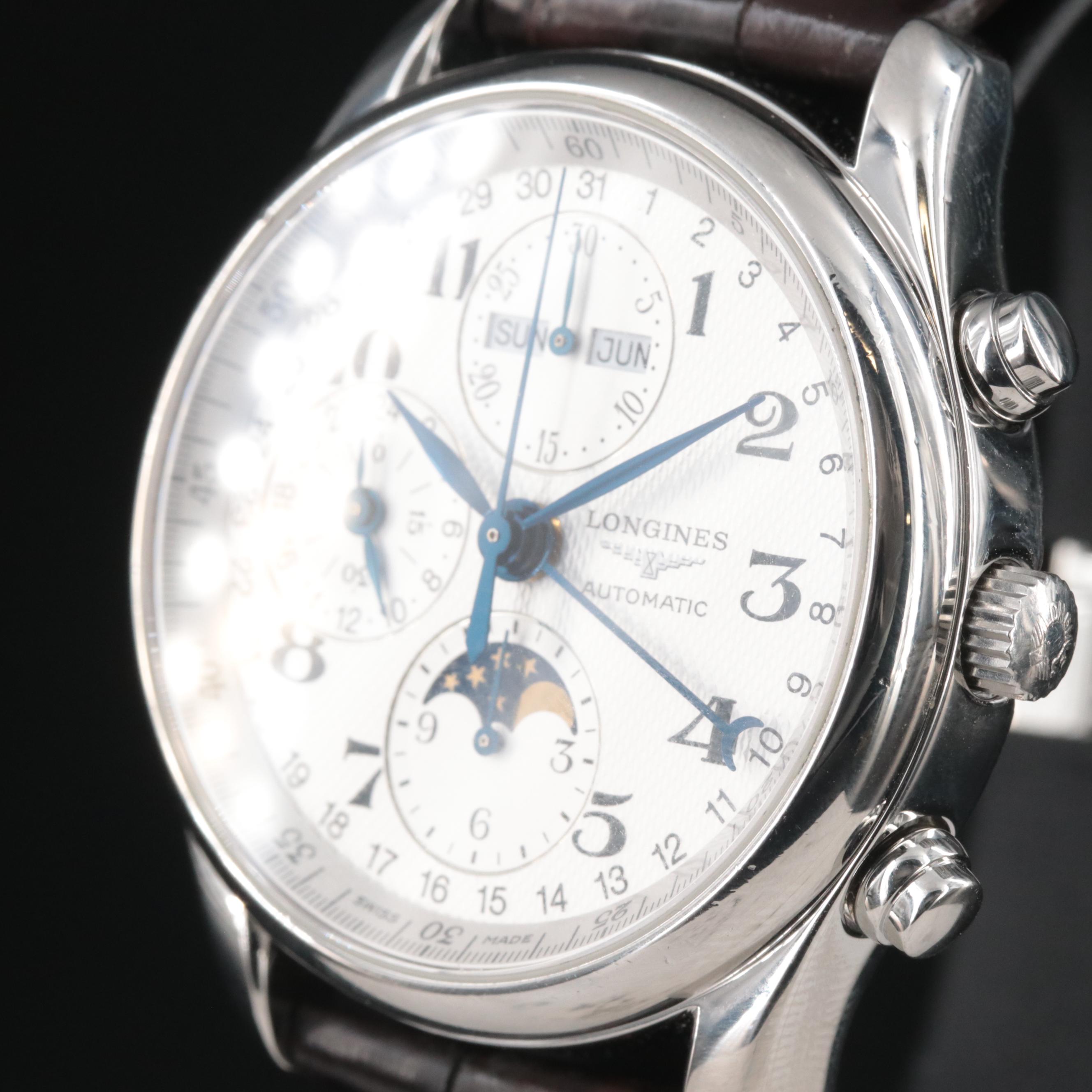 Longines Master Collection Moonphase 40MM Steel Automatic Watch