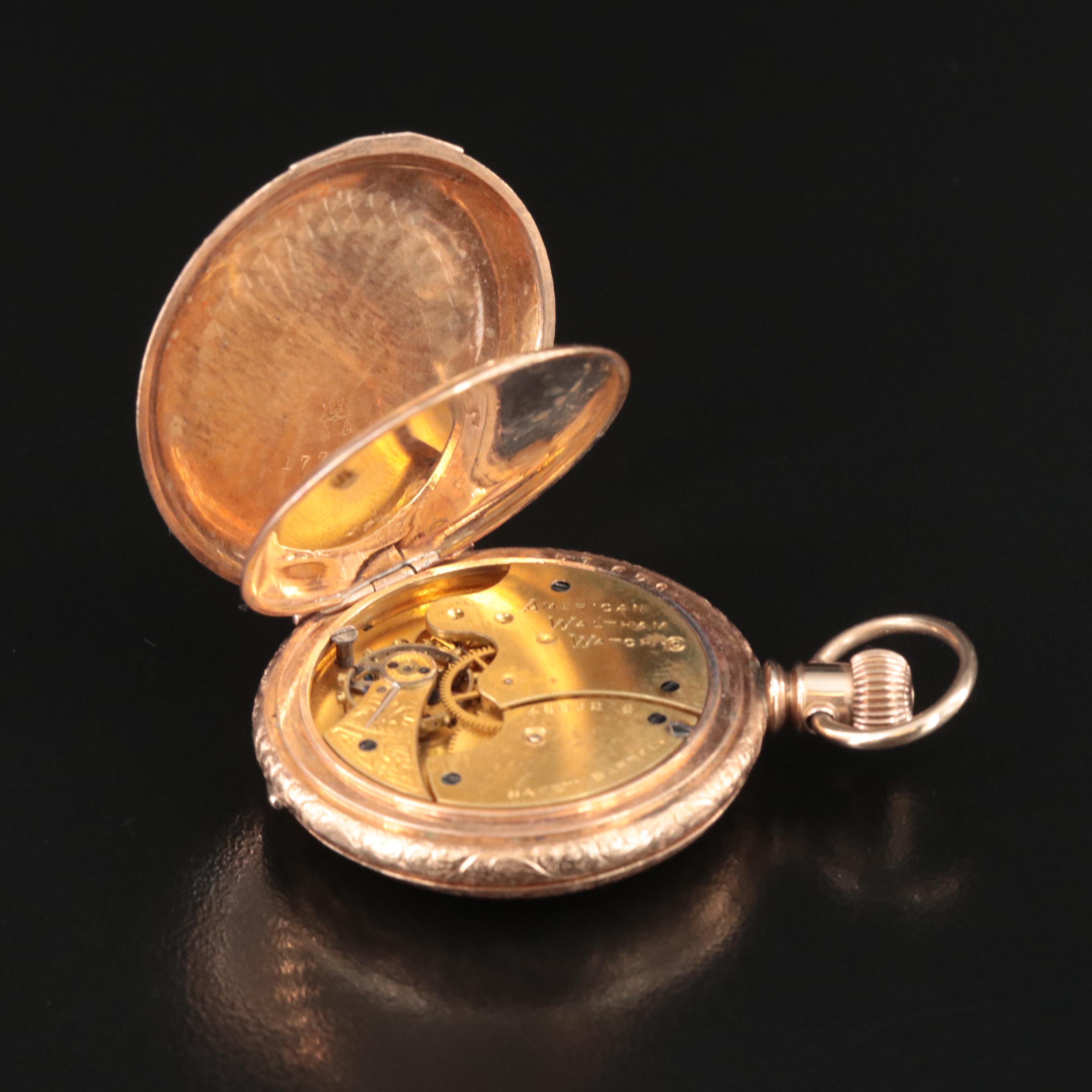 1891 American Waltham Watch Co. Gold-Filled Hunting Case Pocket Watch