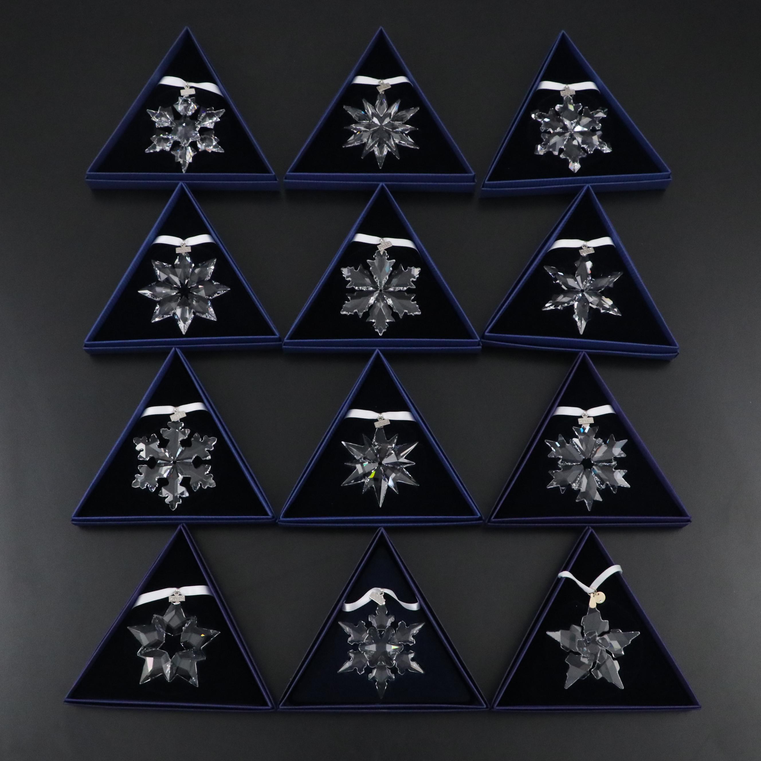 Swarovski Crystal Annual Christmas Ornaments, 2010–2021