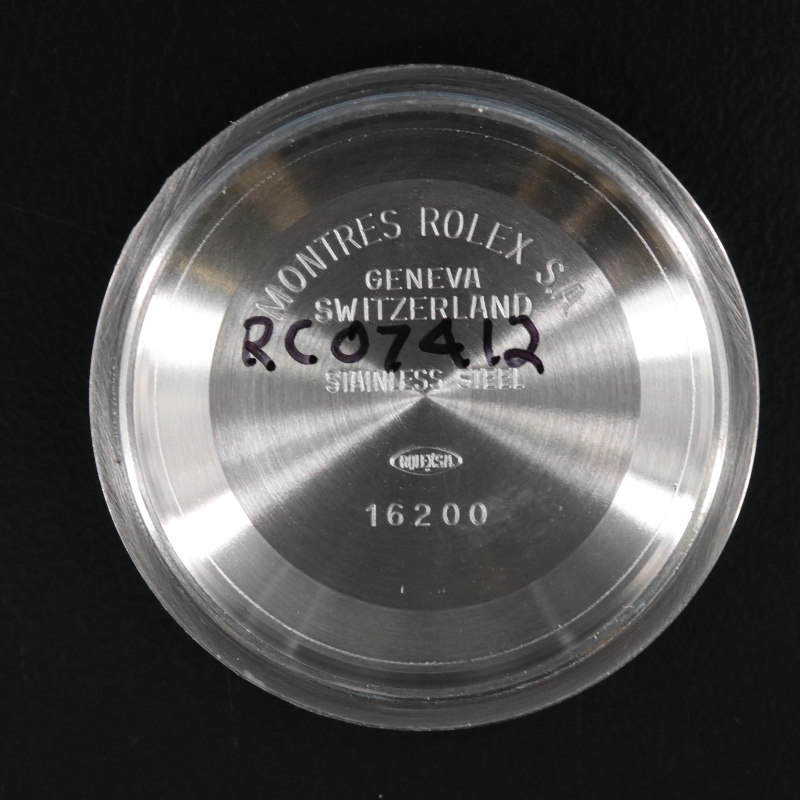 1993 Rolex Oyster Perpetual White Roman Dial, Datejust Watch