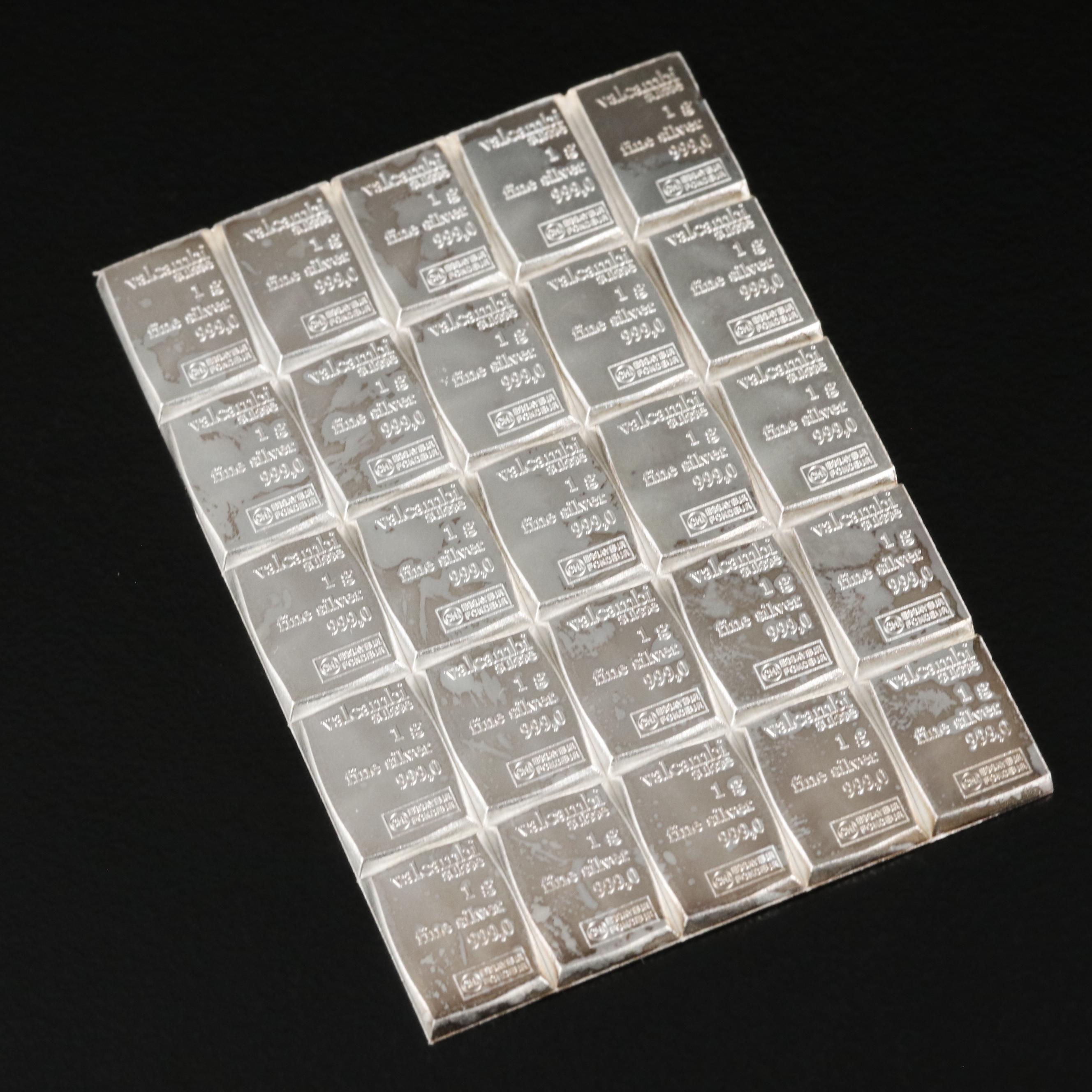 Twenty-Five Gram .999 Silver Bar