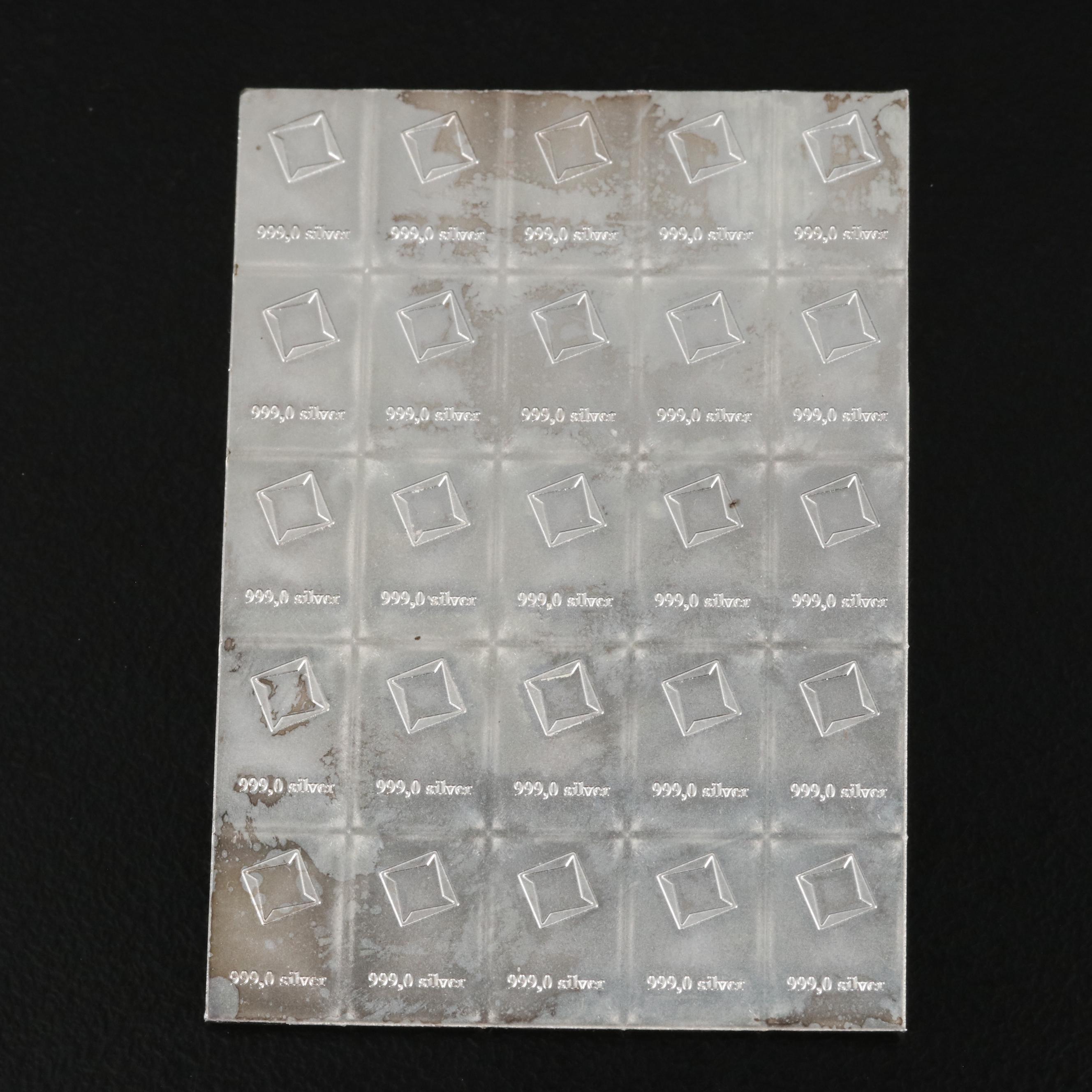 Twenty-Five Gram .999 Silver Bar