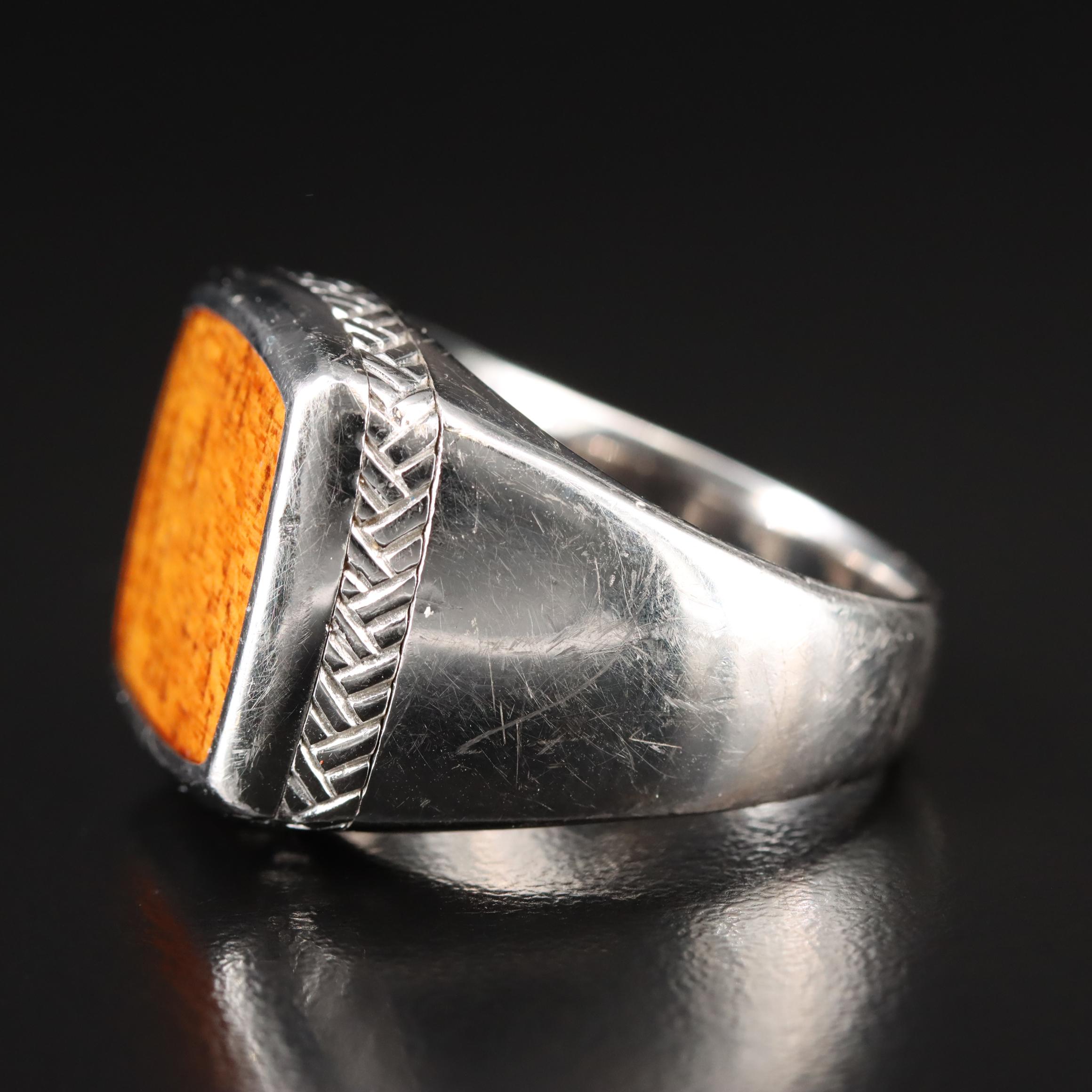Na Hoku of Hawaii and Koa Wood Sterling Ring