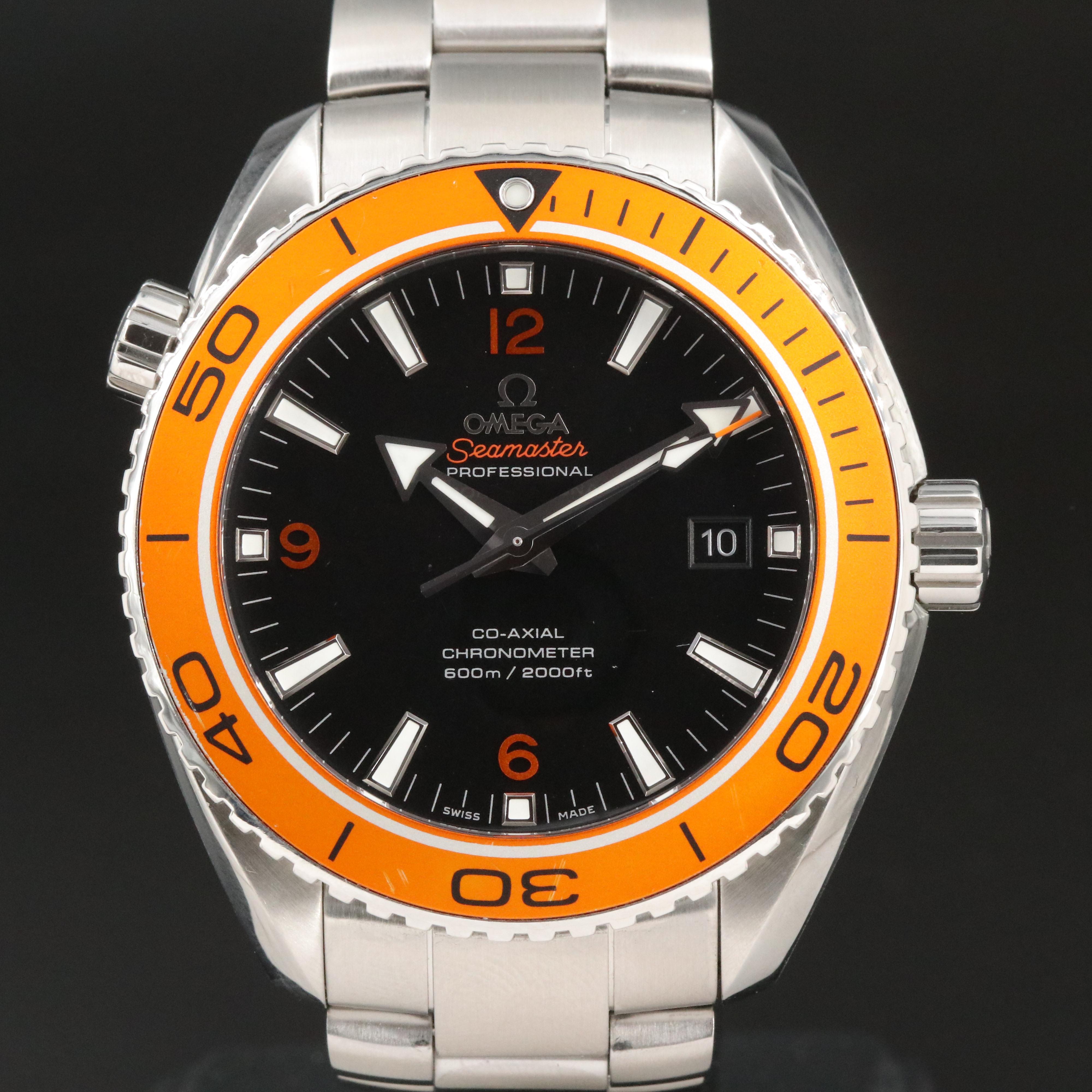Omega Planet Ocean Orange 45MM 8500 Steel Automatic Watch