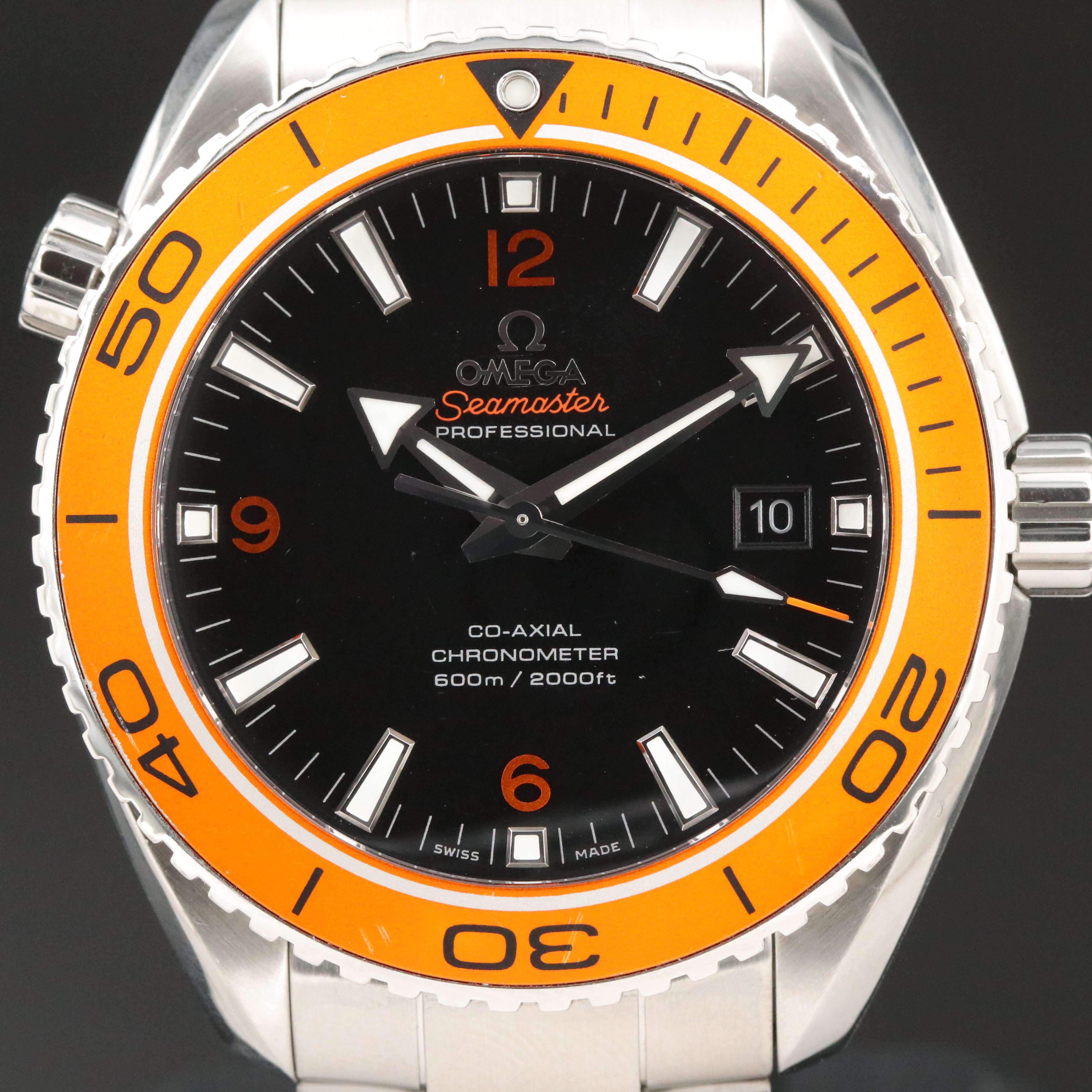 Omega Planet Ocean Orange 45MM 8500 Steel Automatic Watch
