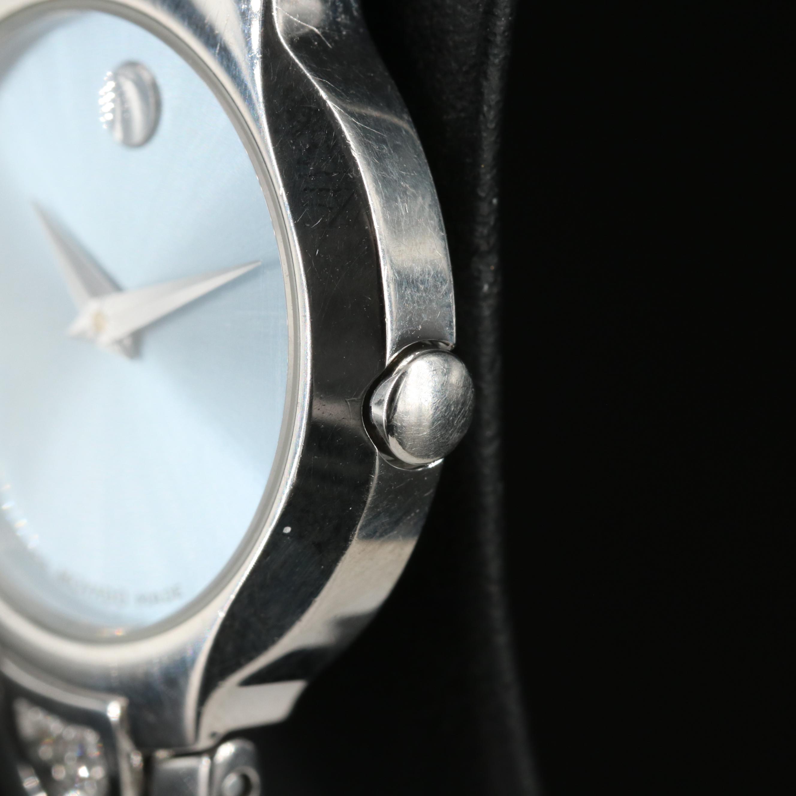 Movado Diamond Stainless Steel Bracelet Watch