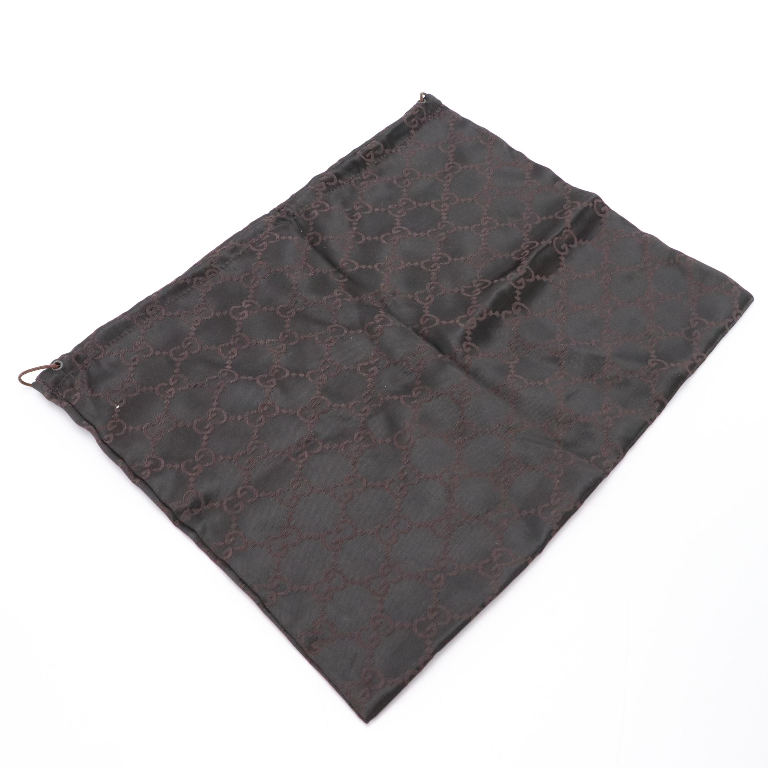 Prada, Gucci, and Fendi Dust Bags with Gucci Eyeglass Case