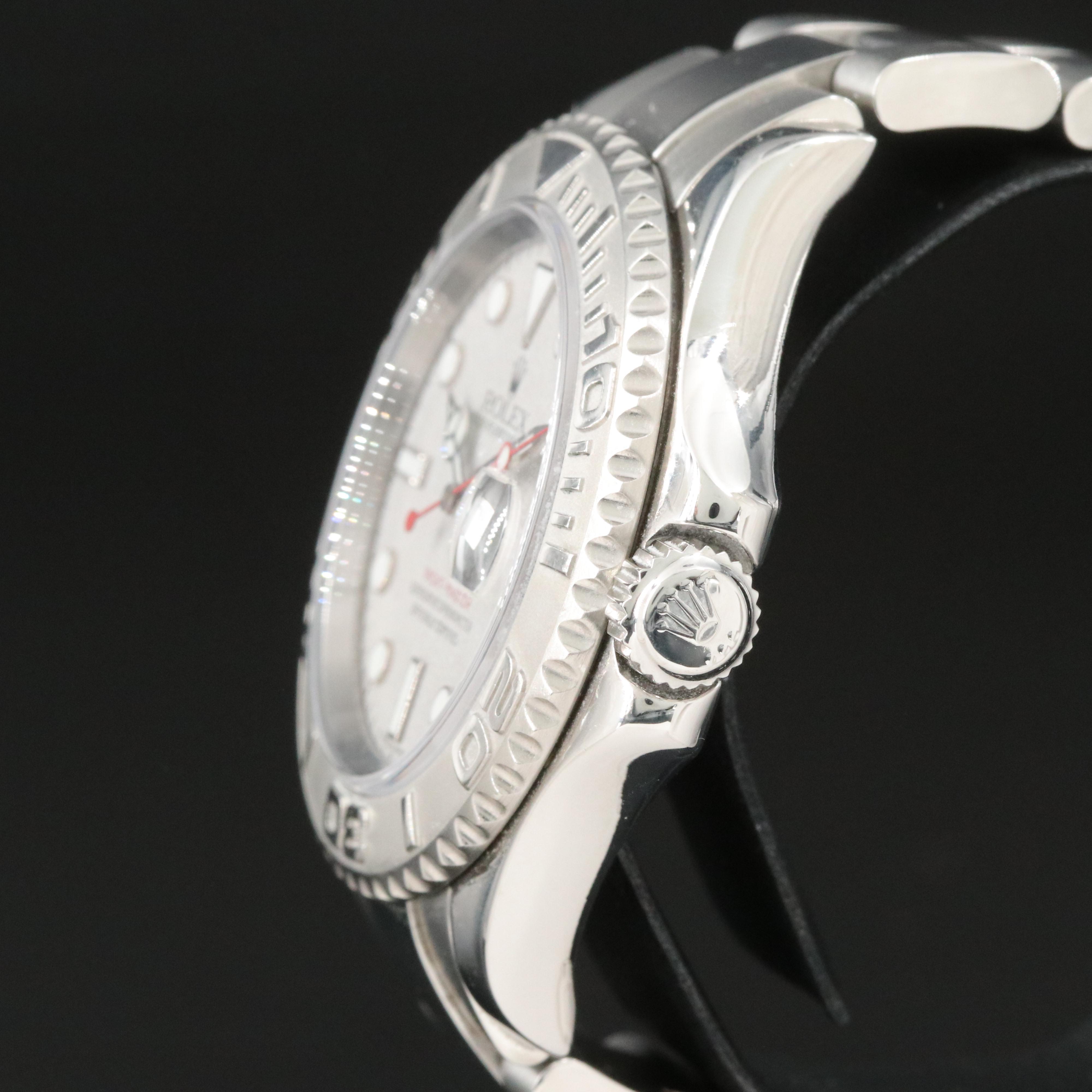 2001 Rolex Yacht-Master Platinum Dial Watch