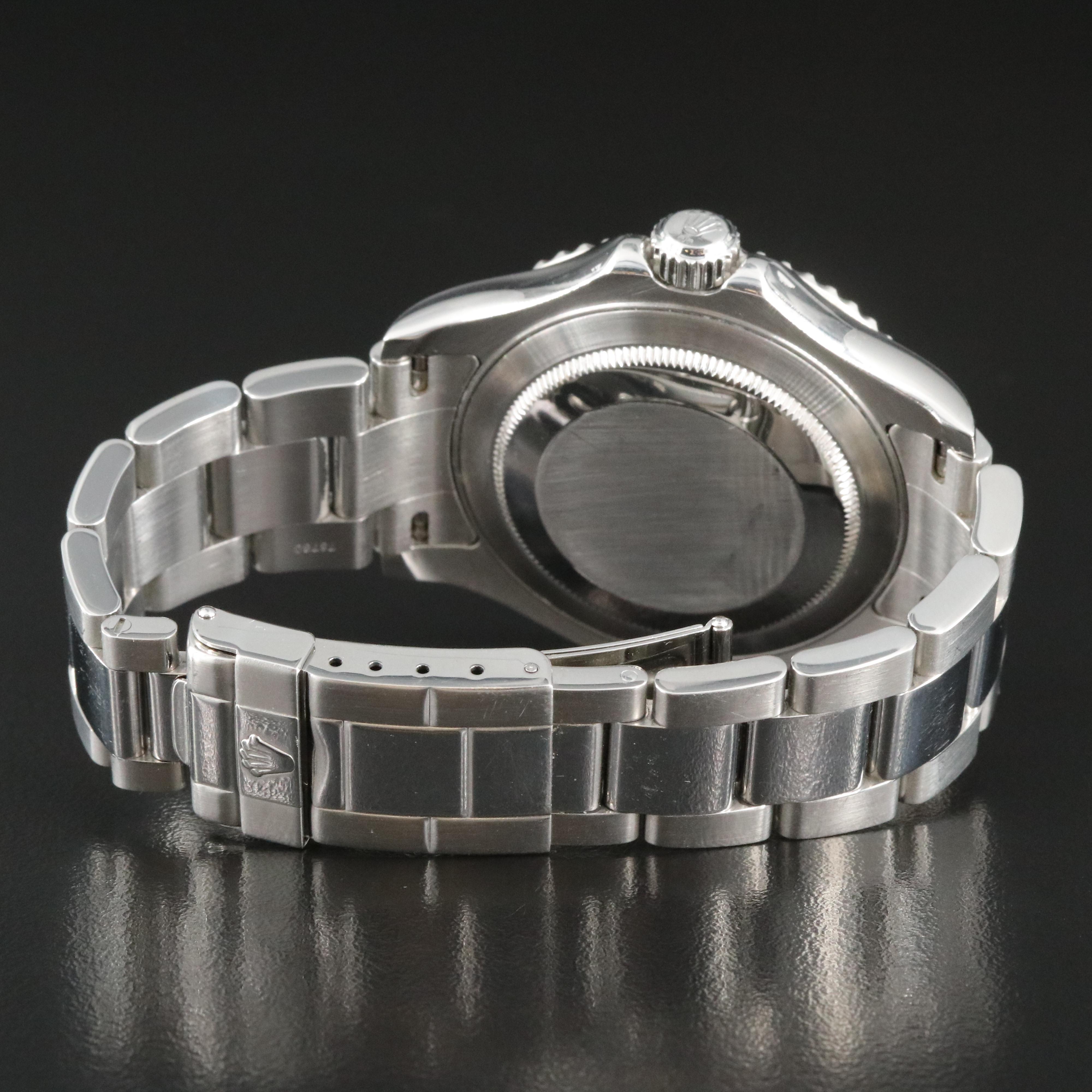 2001 Rolex Yacht-Master Platinum Dial Watch