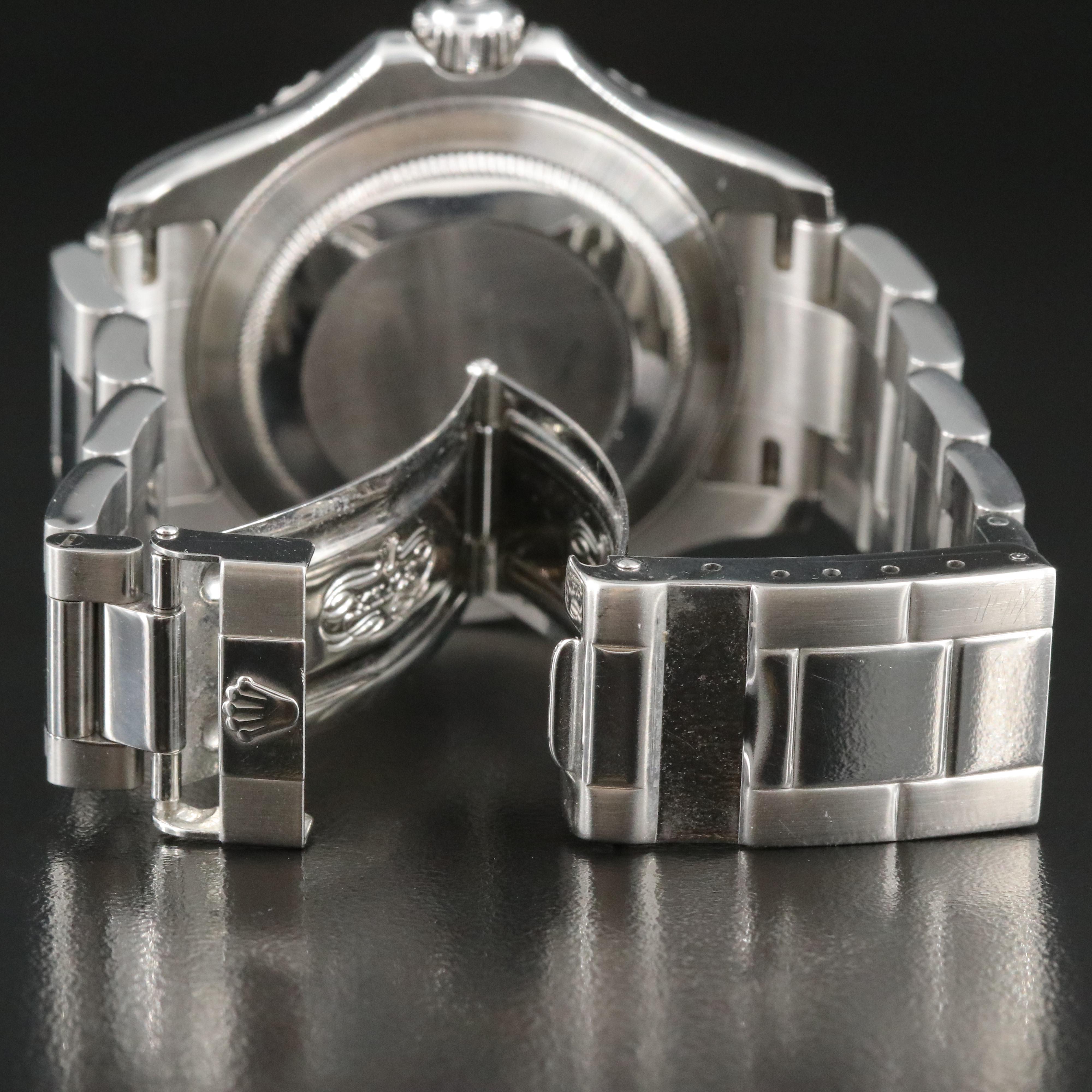 2001 Rolex Yacht-Master Platinum Dial Watch