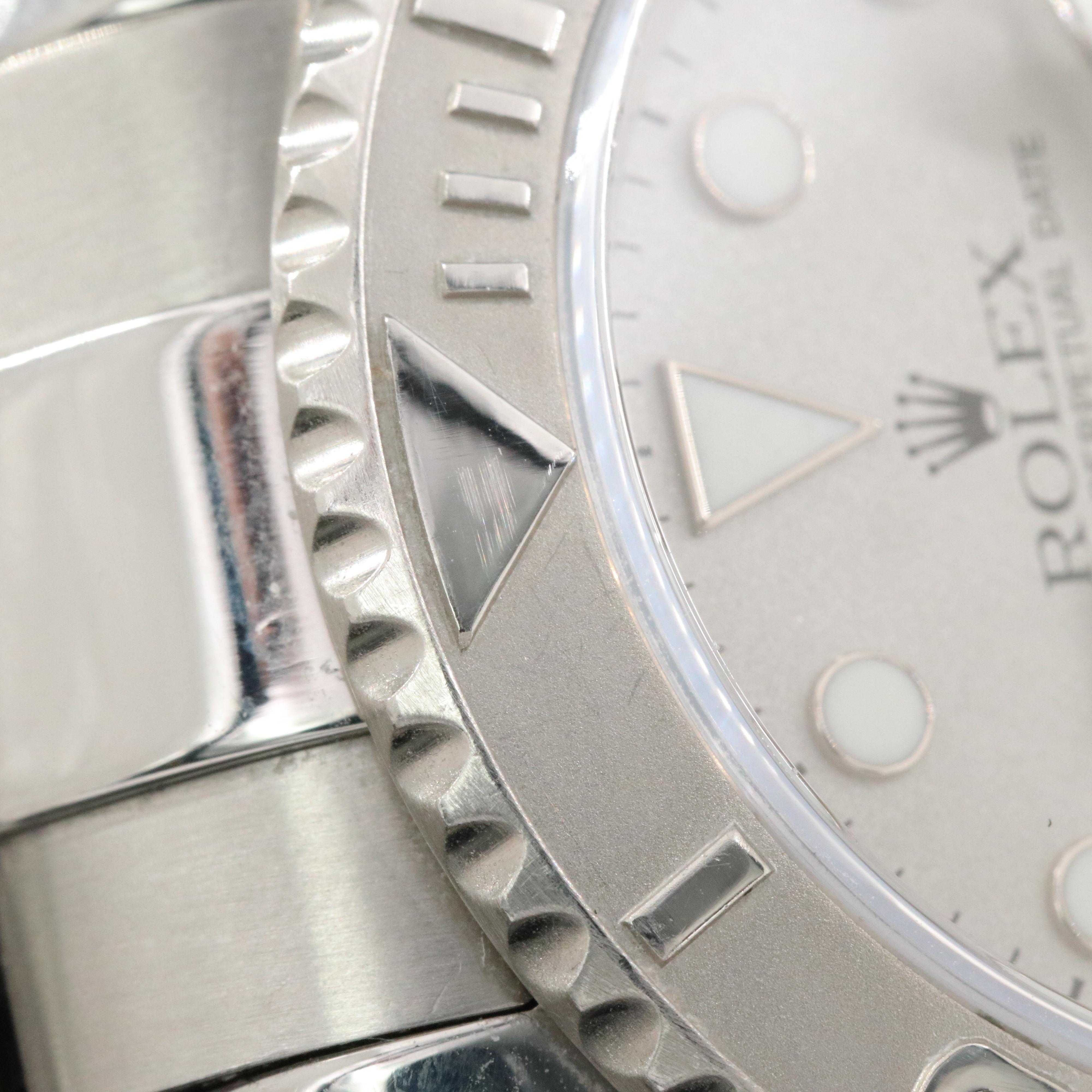 2001 Rolex Yacht-Master Platinum Dial Watch