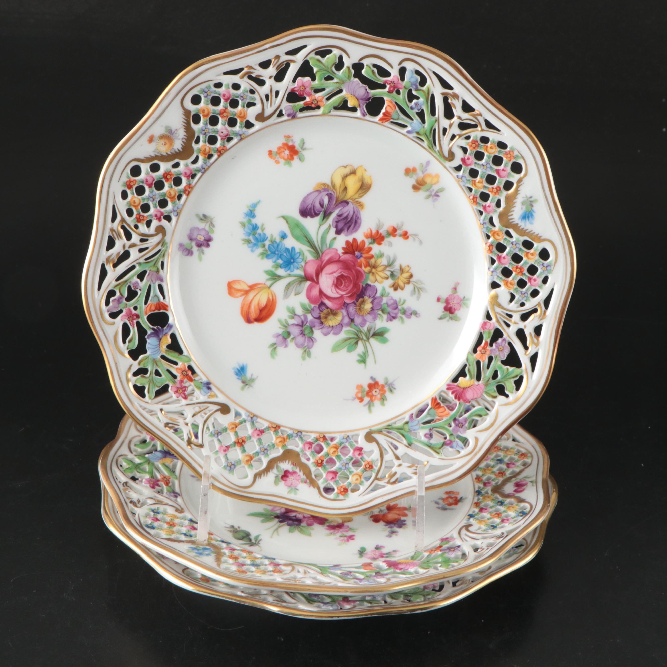 Schumann "Dresdner Art" Plates and "Chateau Dresden" Porcelain Bowls and Plates