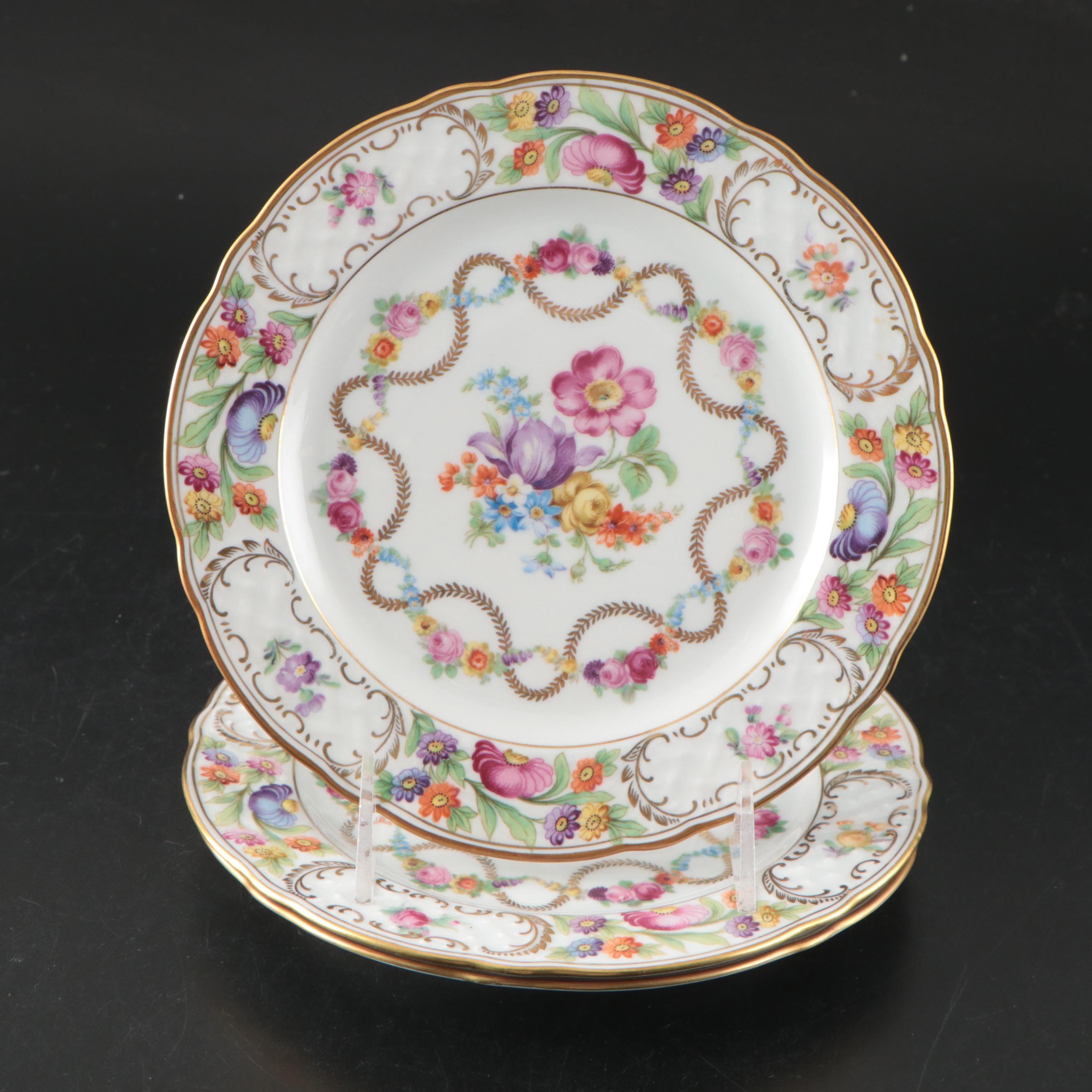 Schumann "Dresdner Art" Plates and "Chateau Dresden" Porcelain Bowls and Plates