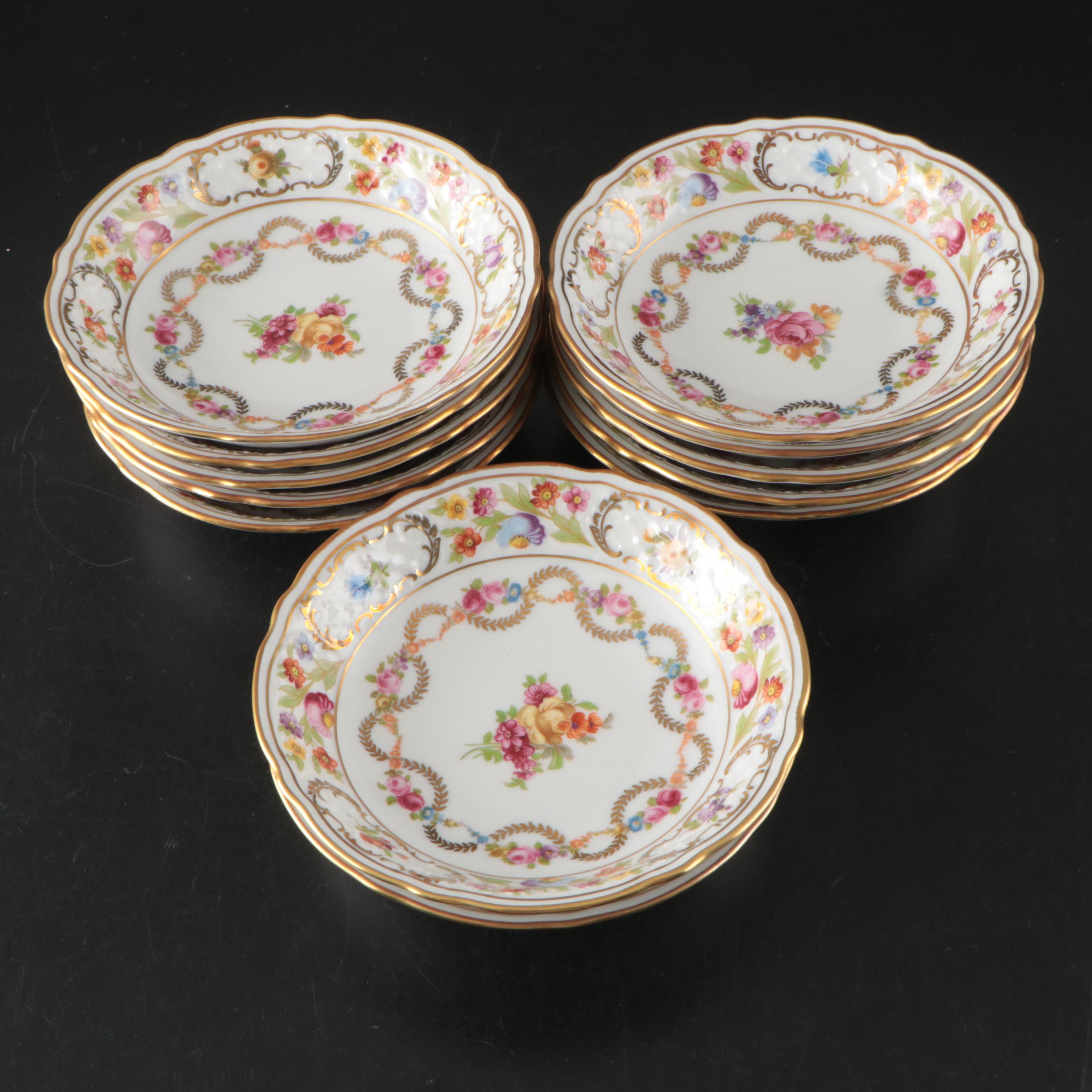 Schumann "Dresdner Art" Plates and "Chateau Dresden" Porcelain Bowls and Plates