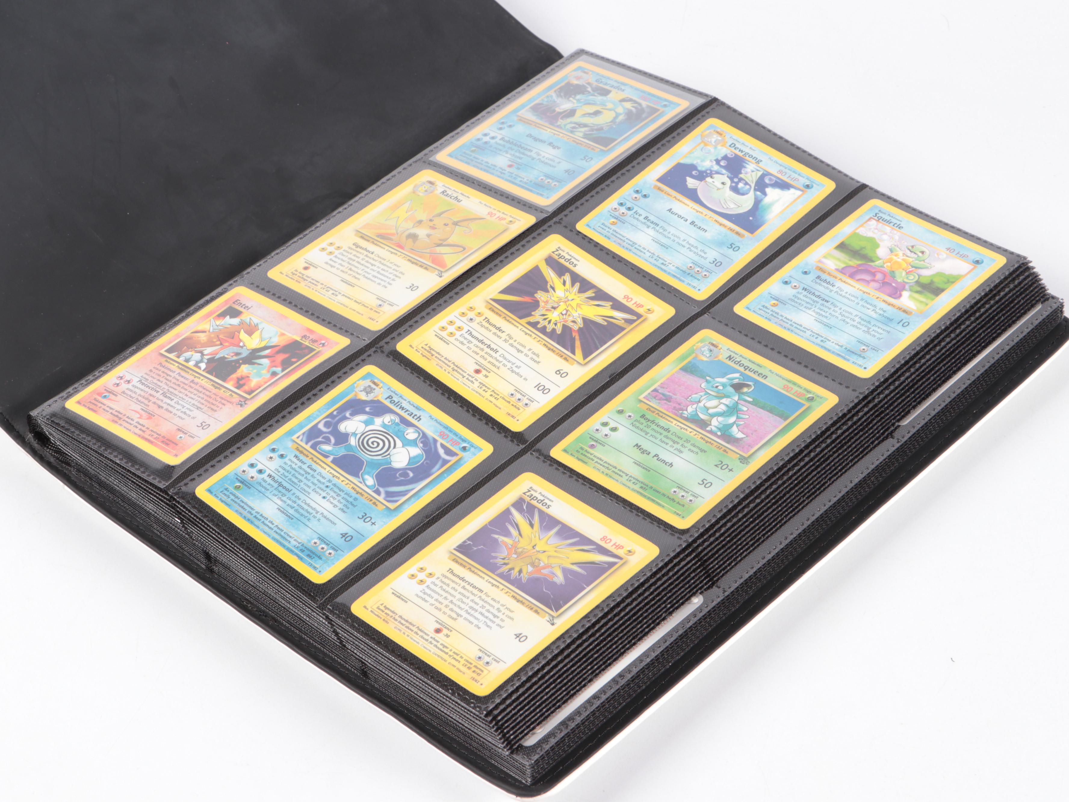 Pokémon Card Collection Featuring Shadowless and Holos with Price Guide