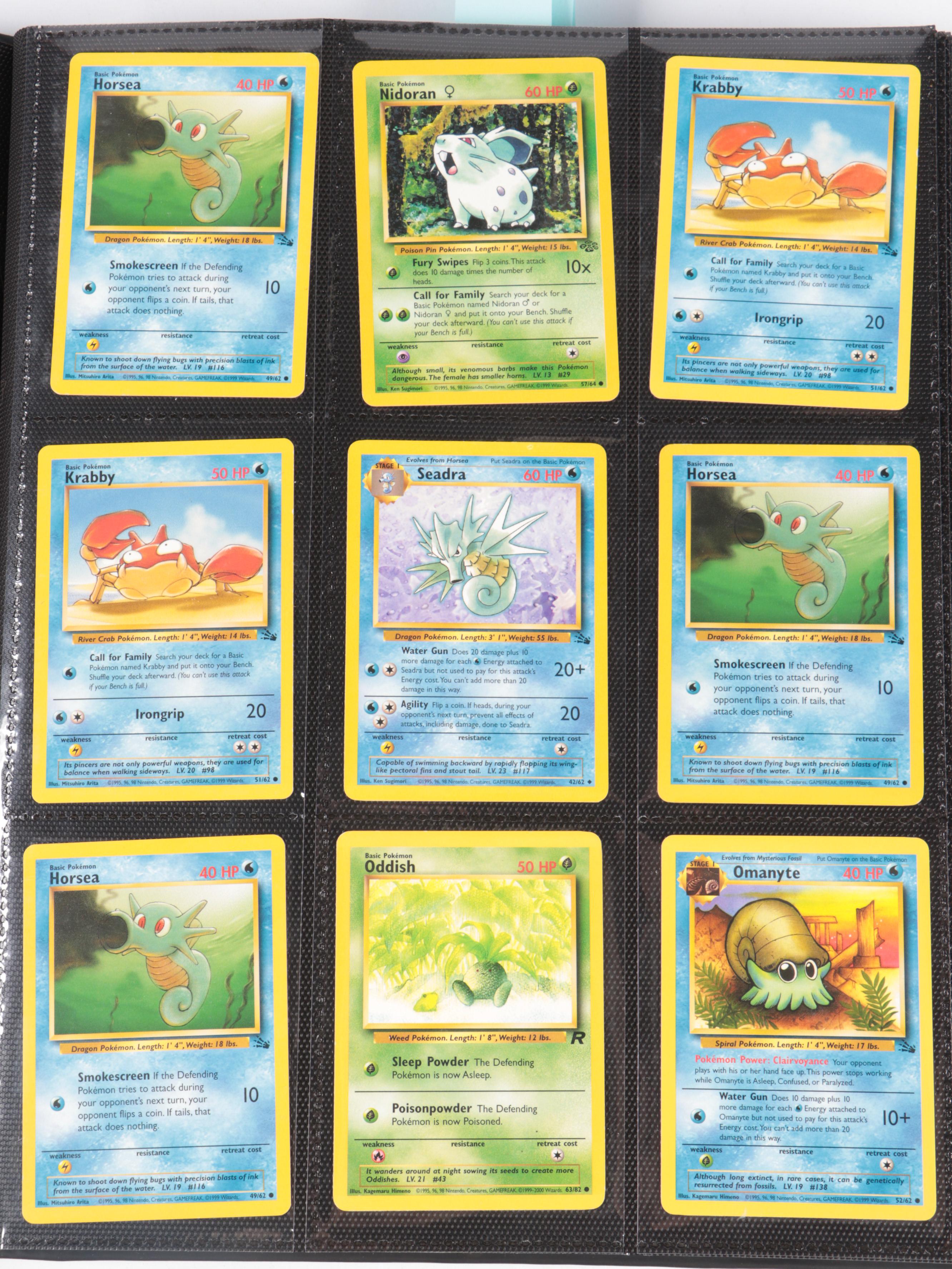 Pokémon Card Collection Featuring Shadowless and Holos with Price Guide