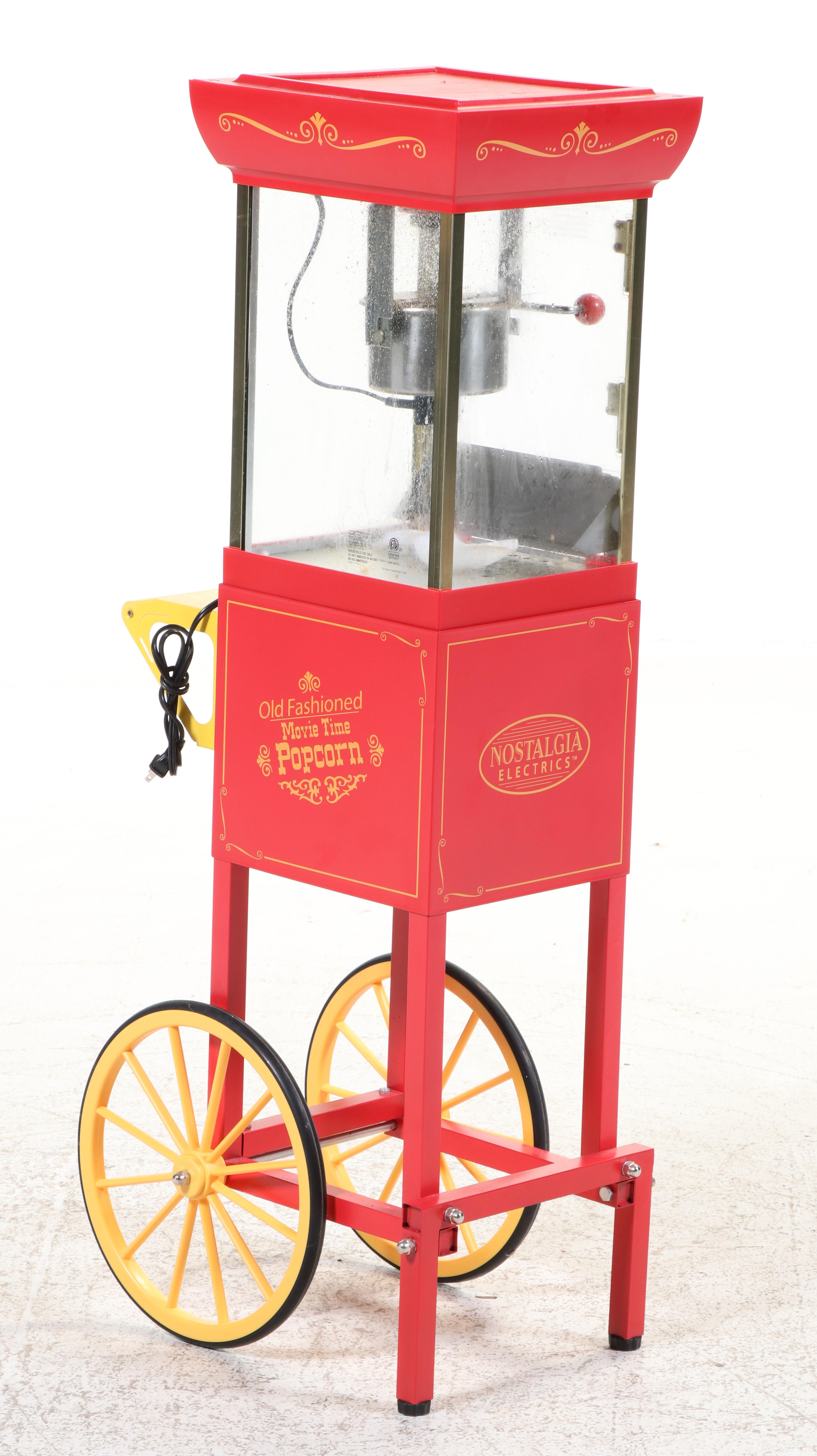 Nostalgia Old Fashioned Movie Time Popcorn Machine
