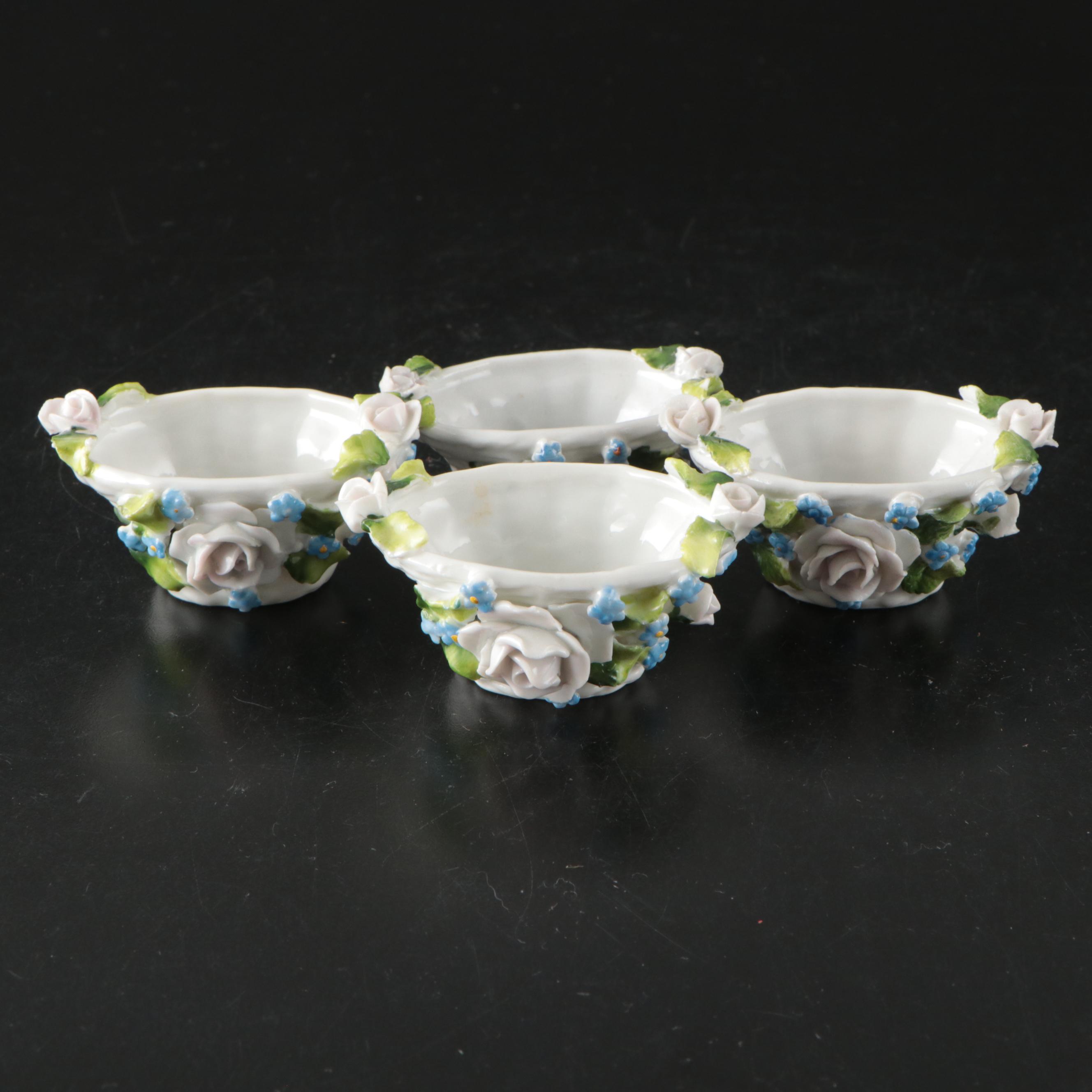 Herend "Chinese Bouquet Rust" Porcelain Saucers with Other Tableware