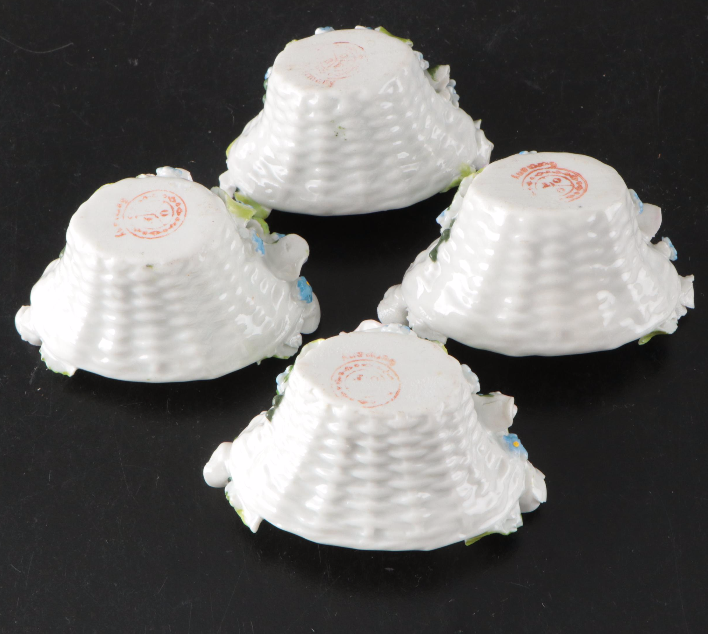 Herend "Chinese Bouquet Rust" Porcelain Saucers with Other Tableware