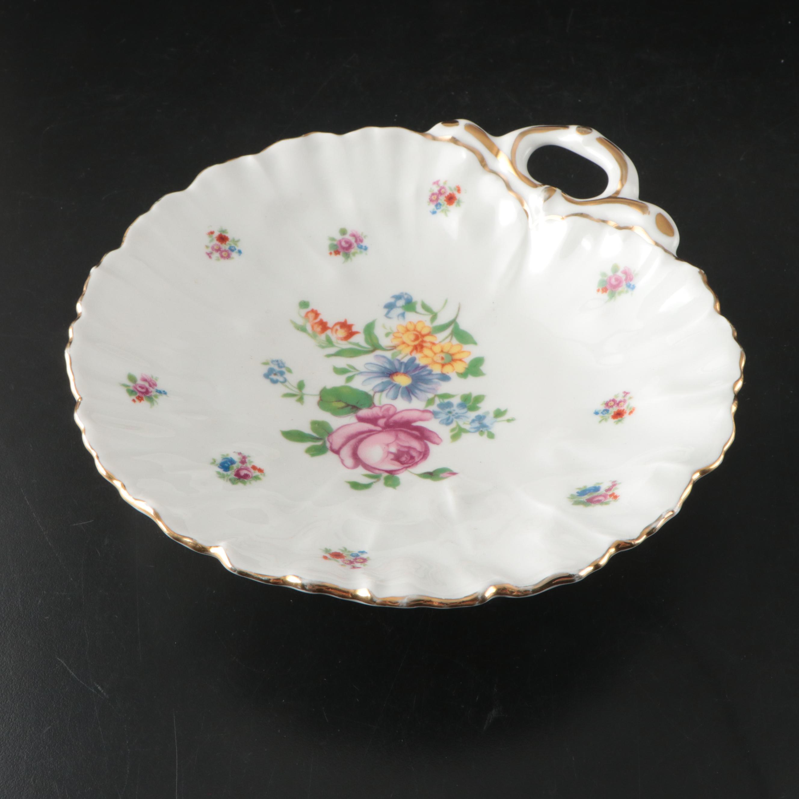 Herend "Chinese Bouquet Rust" Porcelain Saucers with Other Tableware